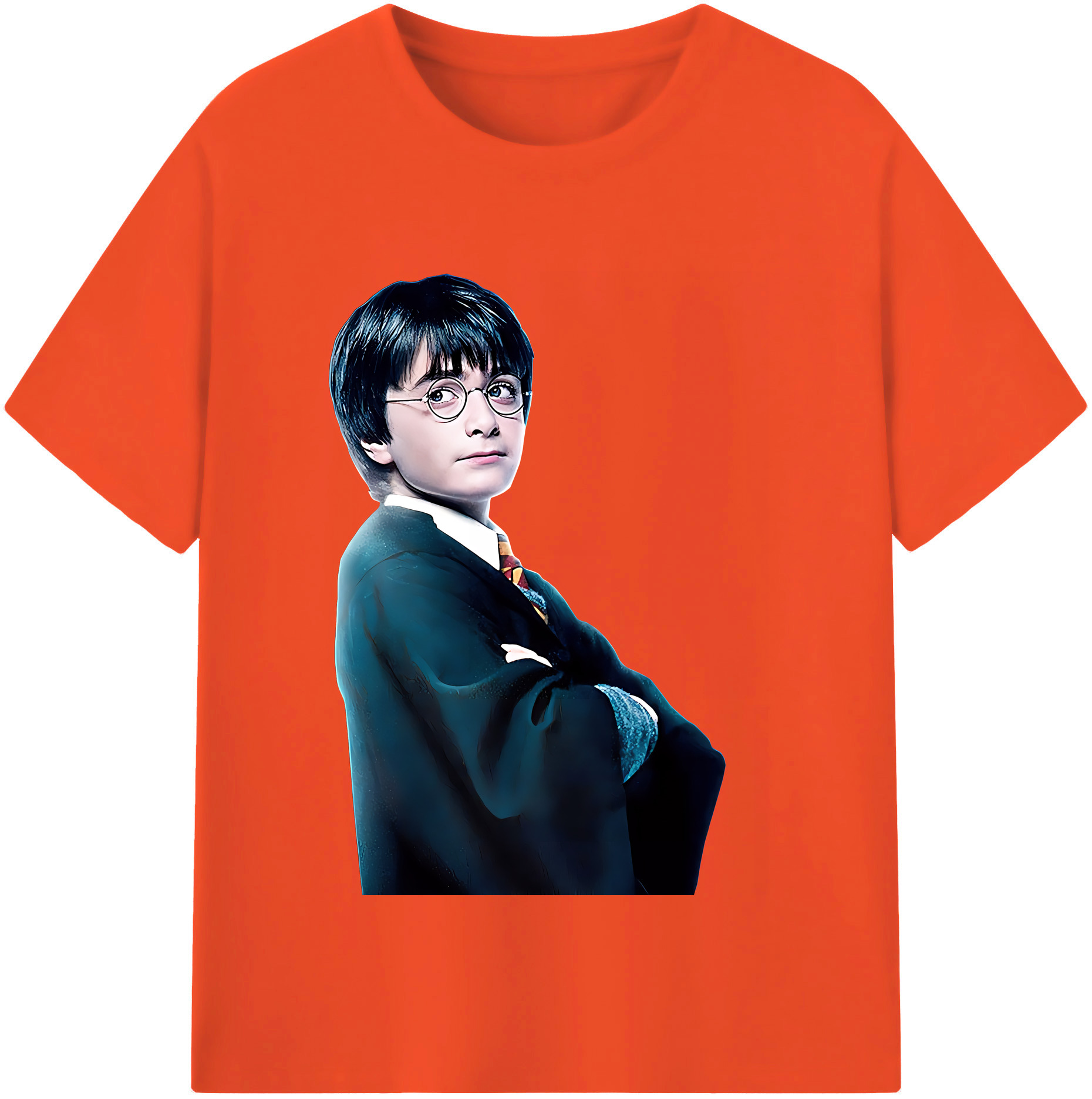 （画像用） Harry Potter ハリー・ポッターシリーズ 綿100％半袖Tシャツ（フロントプリント）