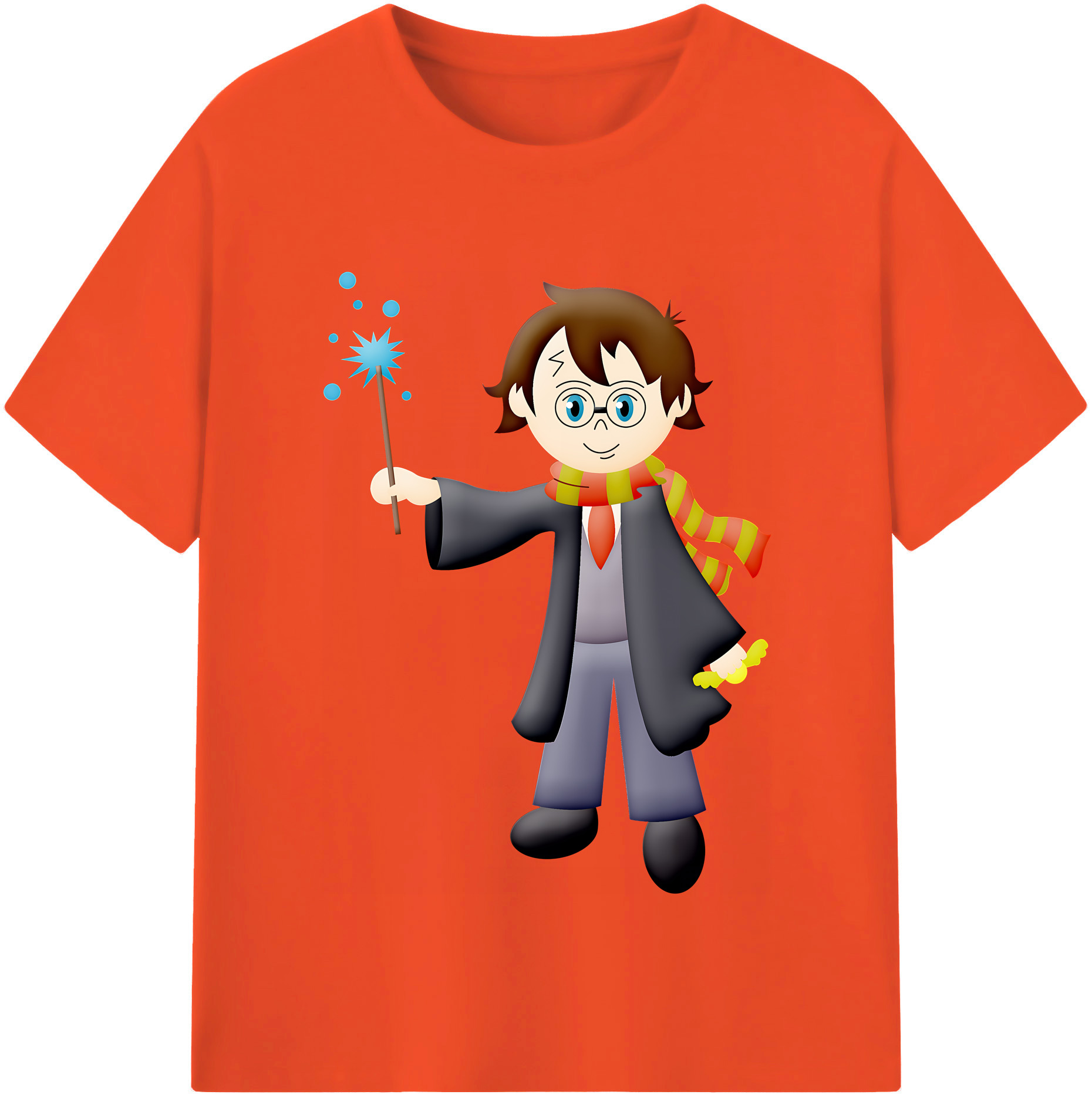 （画像用） Harry Potter ハリー・ポッターシリーズ 綿100％半袖Tシャツ（フロントプリント）