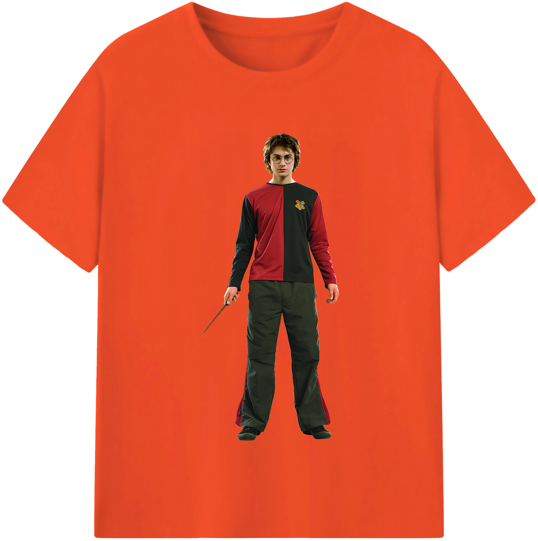（画像用） Harry Potter ハリー・ポッターシリーズ 綿100％半袖Tシャツ（フロントプリント）