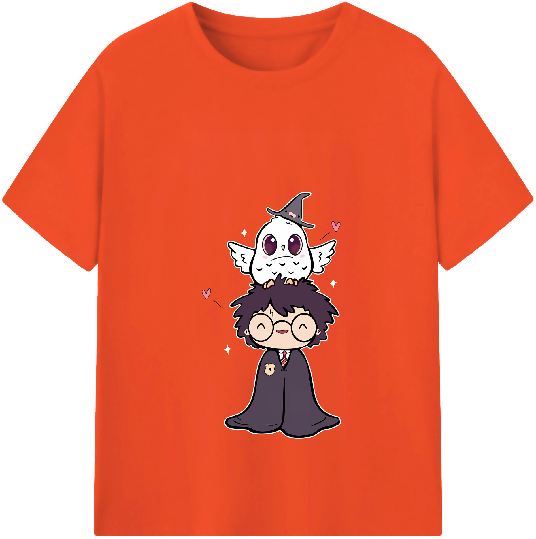 （画像用） Harry Potter ハリー・ポッターシリーズ 綿100％半袖Tシャツ（フロントプリント）