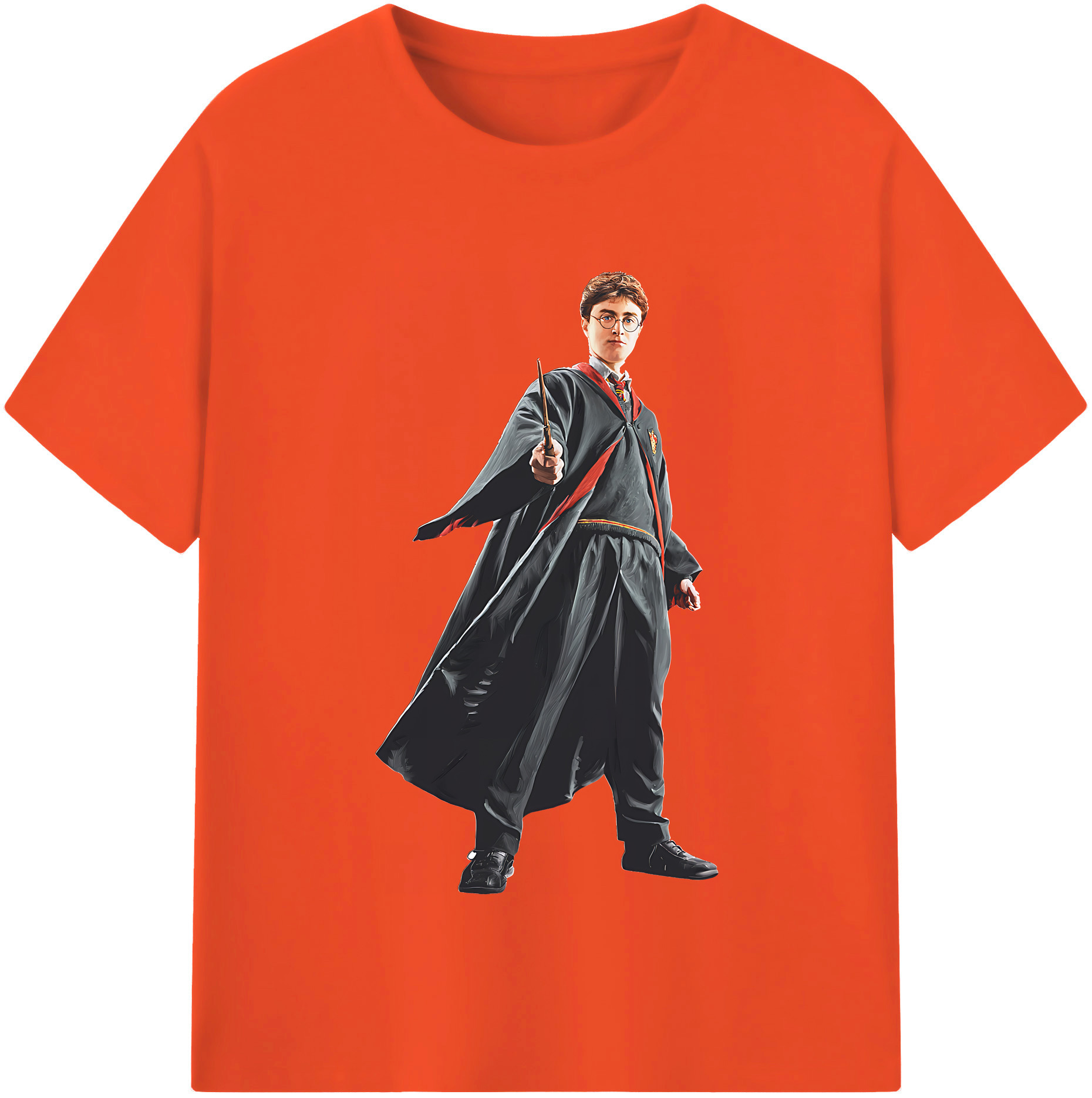 （画像用） Harry Potter ハリー・ポッターシリーズ 綿100％半袖Tシャツ（フロントプリント）