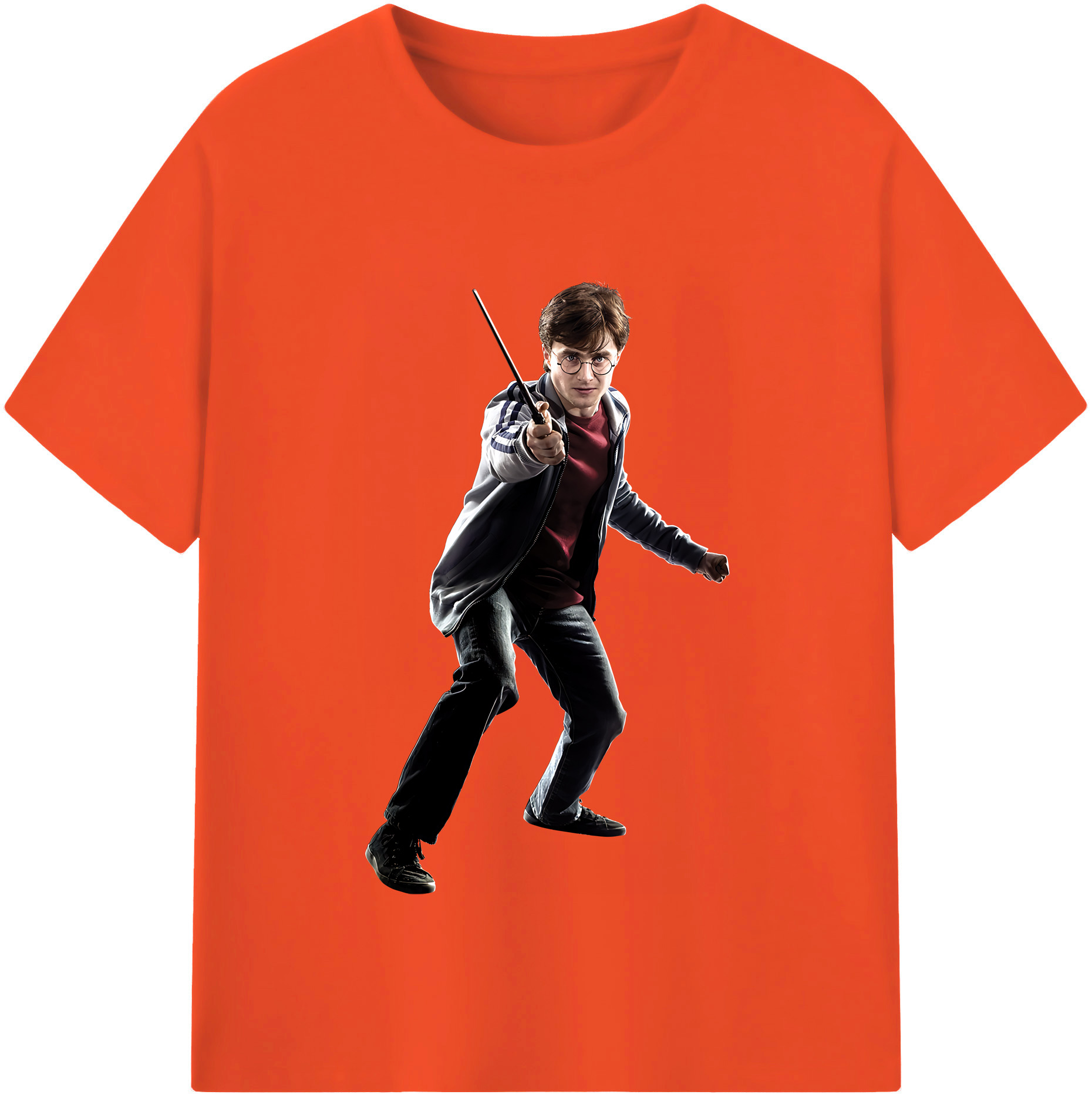 （画像用） Harry Potter ハリー・ポッターシリーズ 綿100％半袖Tシャツ（フロントプリント）