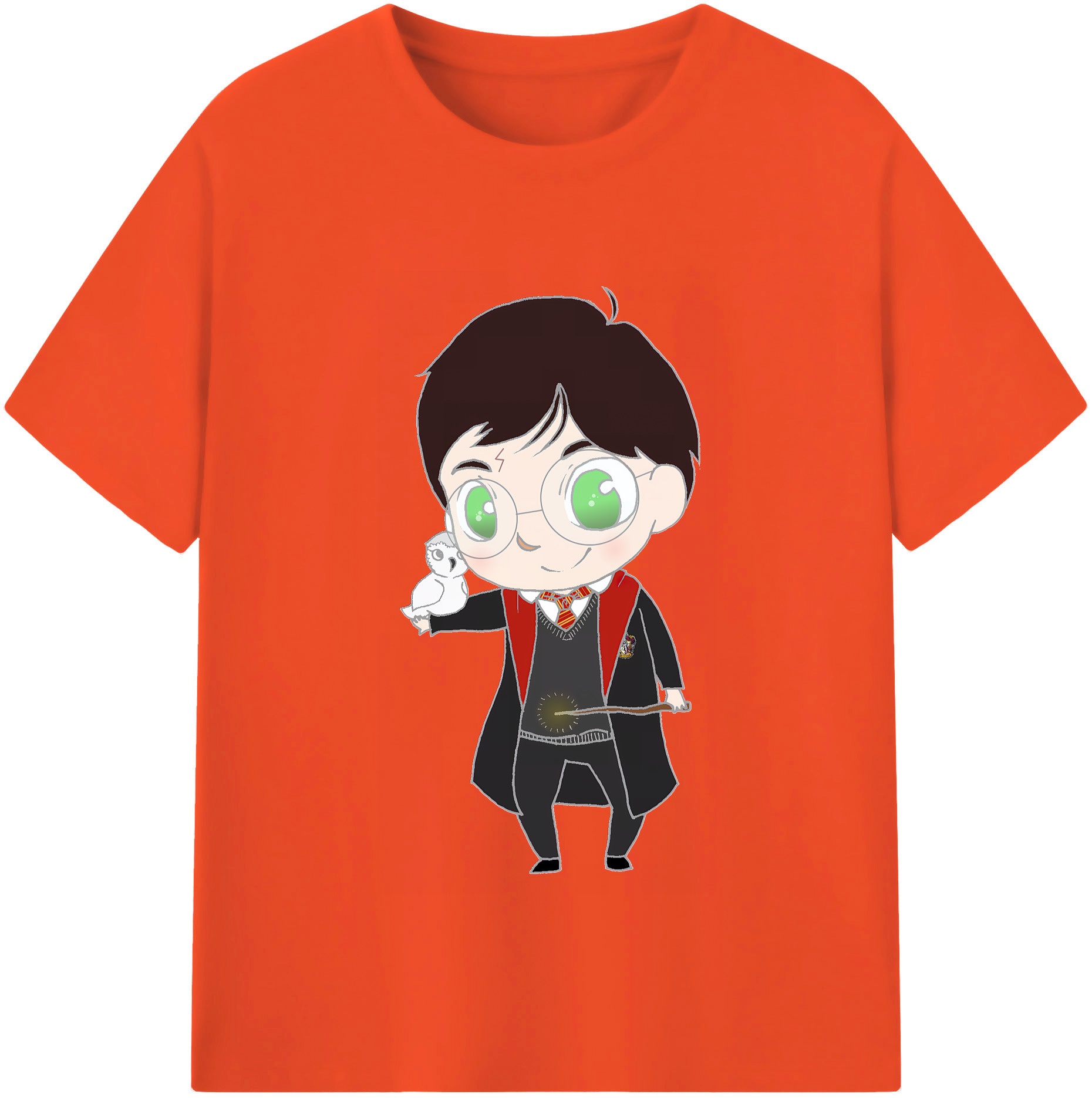 （画像用） Harry Potter ハリー・ポッターシリーズ 綿100％半袖Tシャツ（フロントプリント）