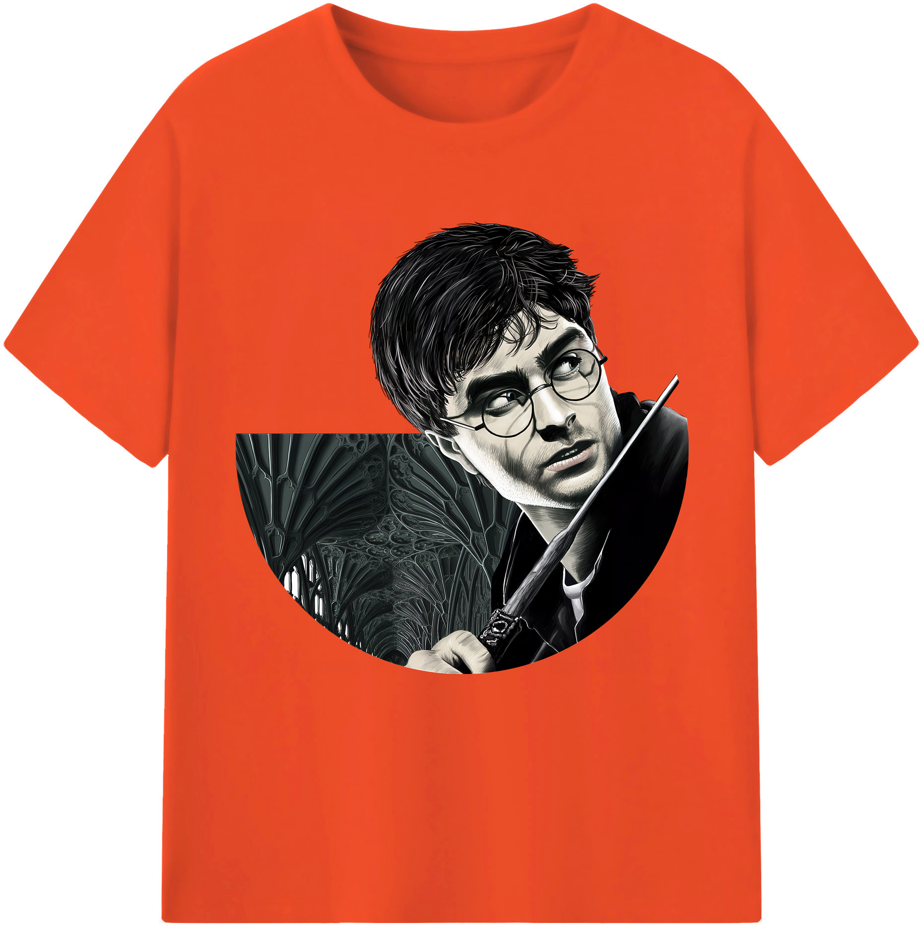 （画像用） Harry Potter ハリー・ポッターシリーズ 綿100％半袖Tシャツ（フロントプリント）