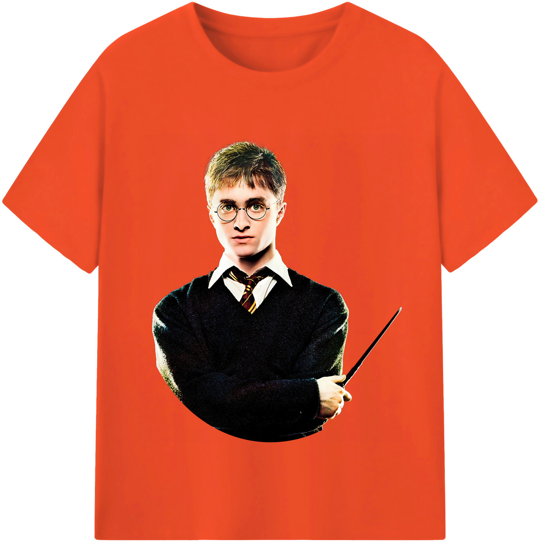 （画像用） Harry Potter ハリー・ポッターシリーズ 綿100％半袖Tシャツ（フロントプリント）