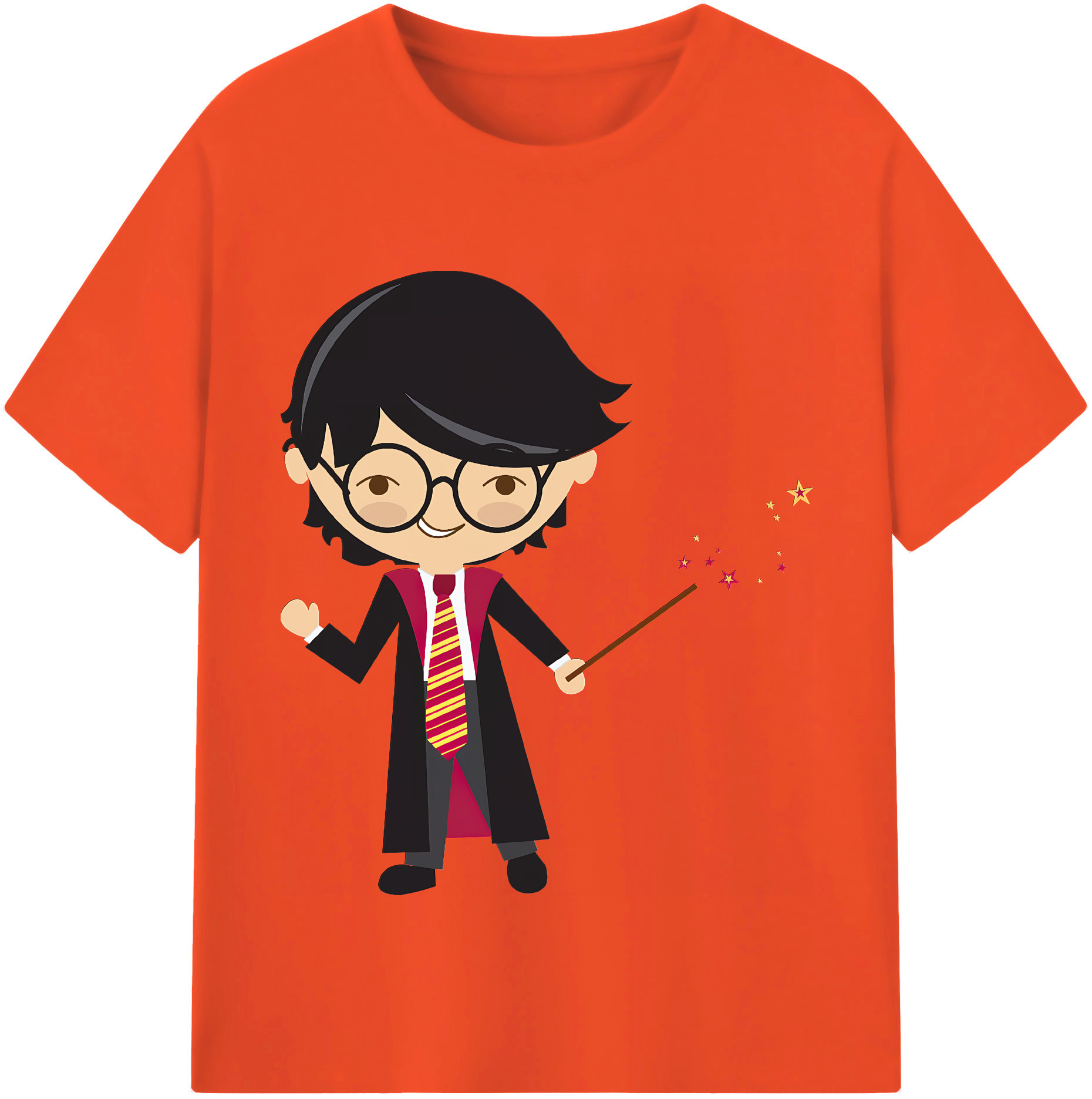 （画像用） Harry Potter ハリー・ポッターシリーズ 綿100％半袖Tシャツ（フロントプリント）