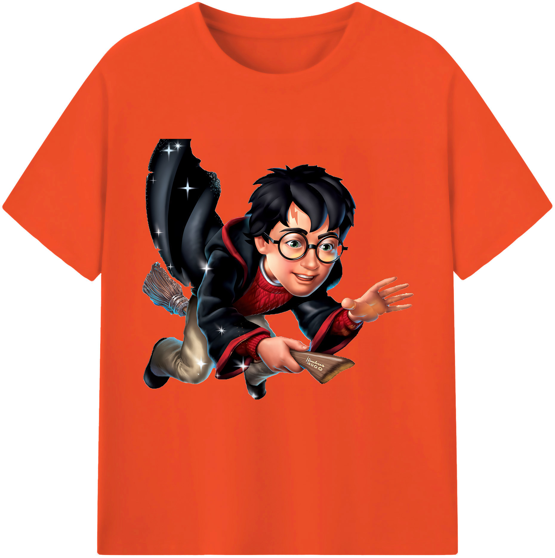 （画像用） Harry Potter ハリー・ポッターシリーズ 綿100％半袖Tシャツ（フロントプリント）