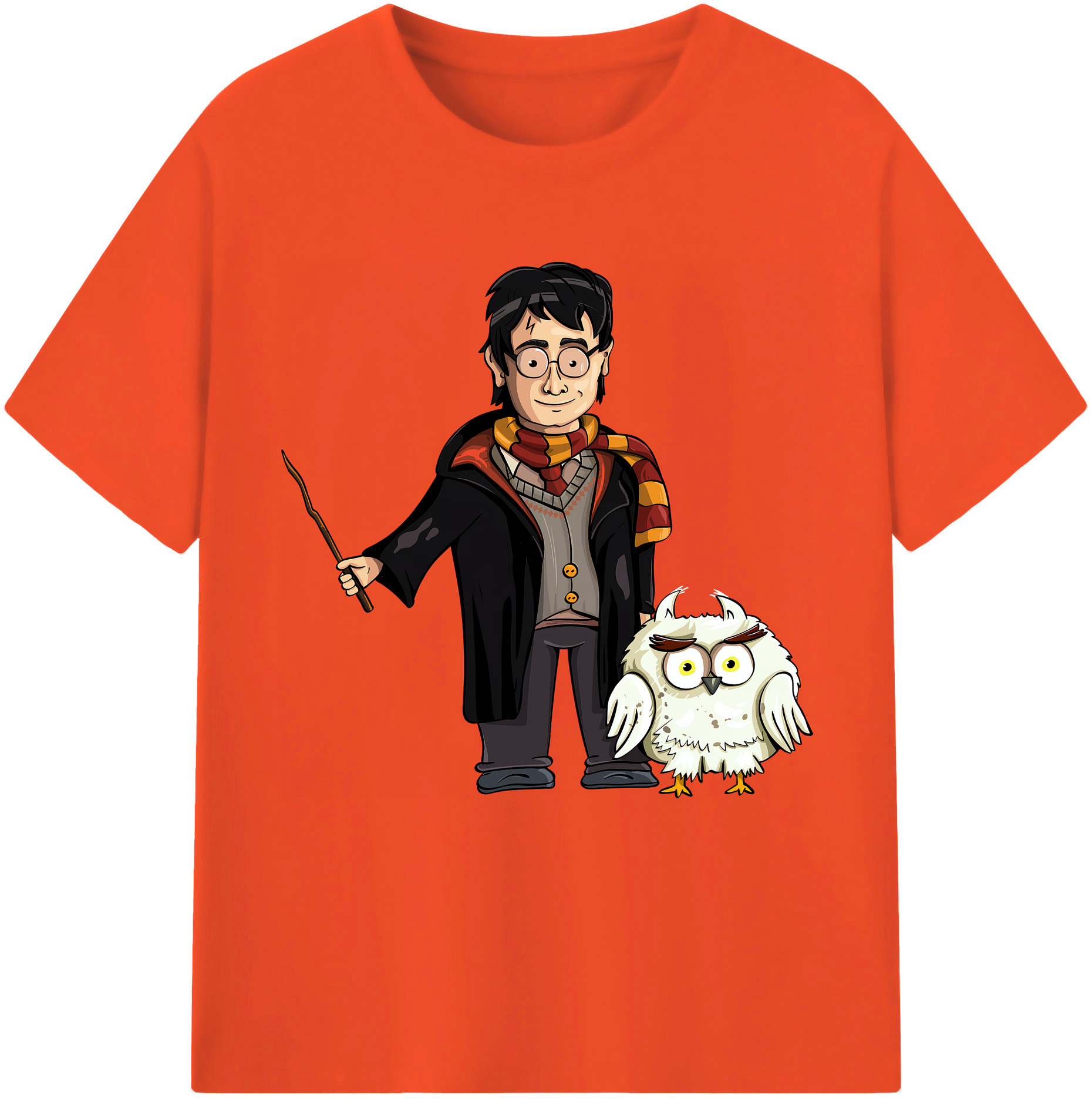 （画像用） Harry Potter ハリー・ポッターシリーズ 綿100％半袖Tシャツ（フロントプリント）