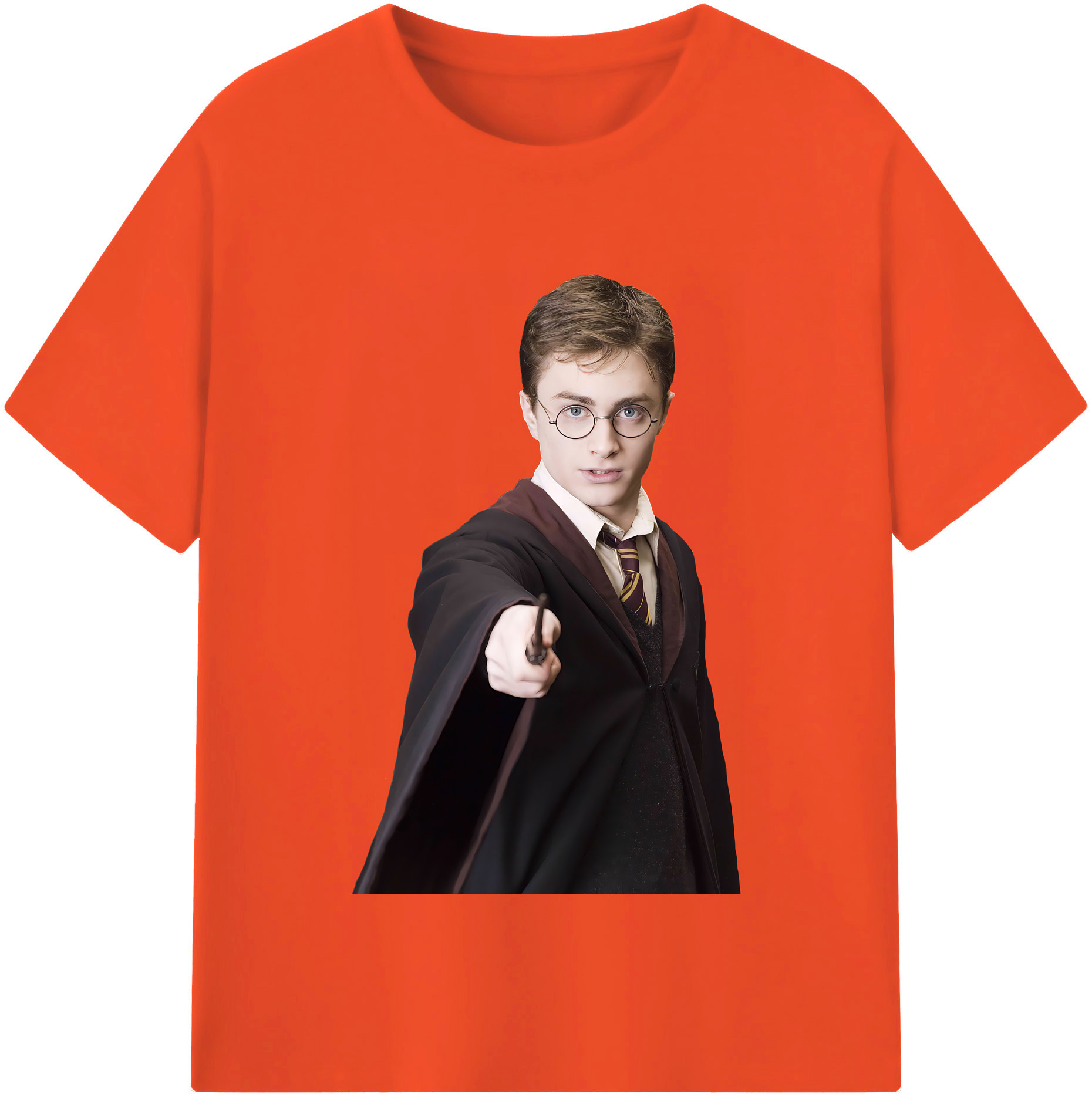 （画像用） Harry Potter ハリー・ポッターシリーズ 綿100％半袖Tシャツ（フロントプリント）