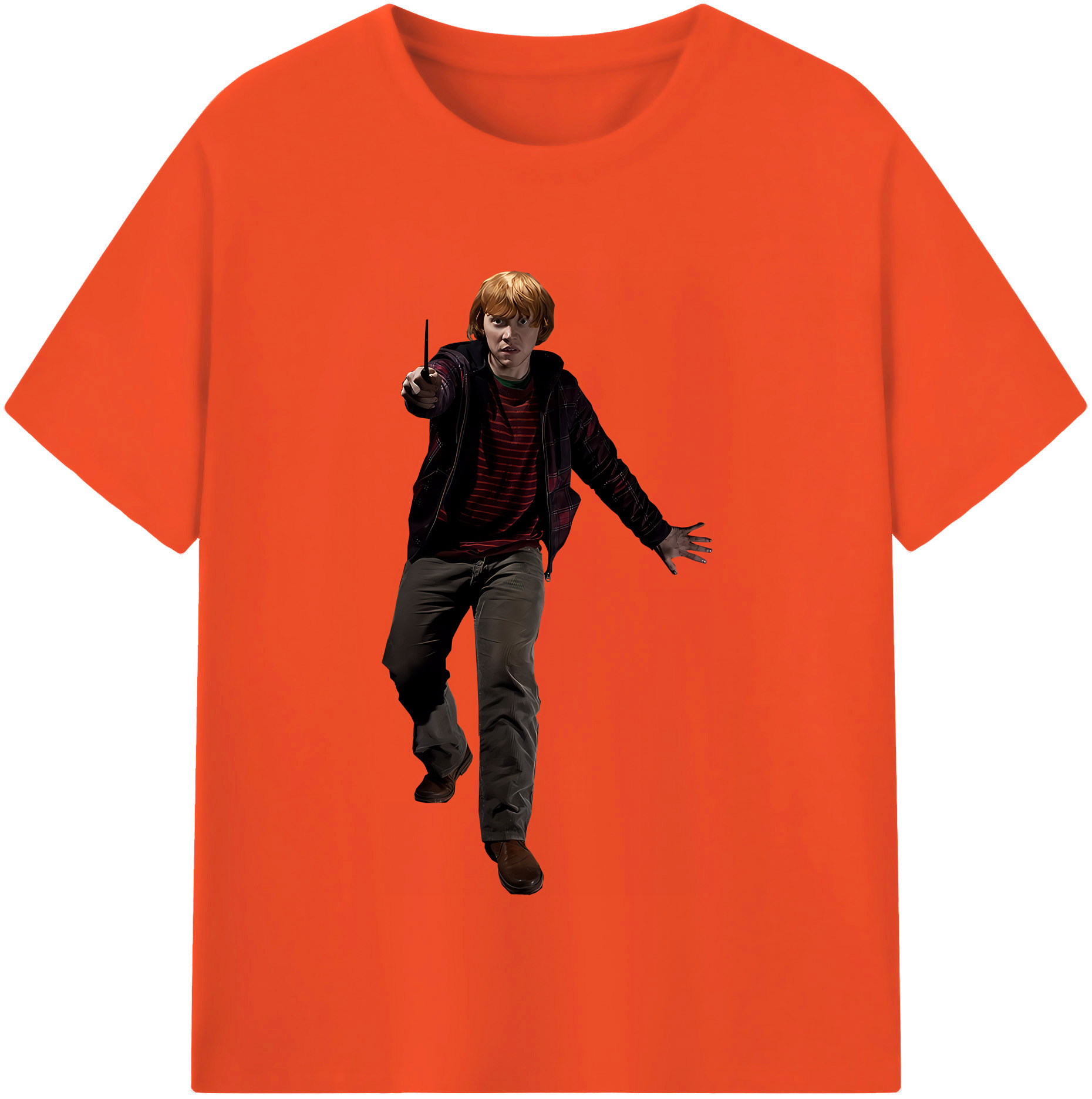 （画像用） Harry Potter ハリー・ポッターシリーズ 綿100％半袖Tシャツ（フロントプリント）