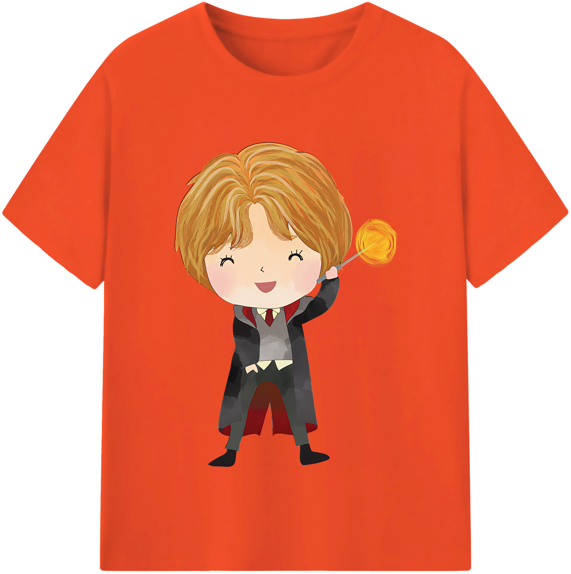 （画像用） Harry Potter ハリー・ポッターシリーズ 綿100％半袖Tシャツ（フロントプリント）