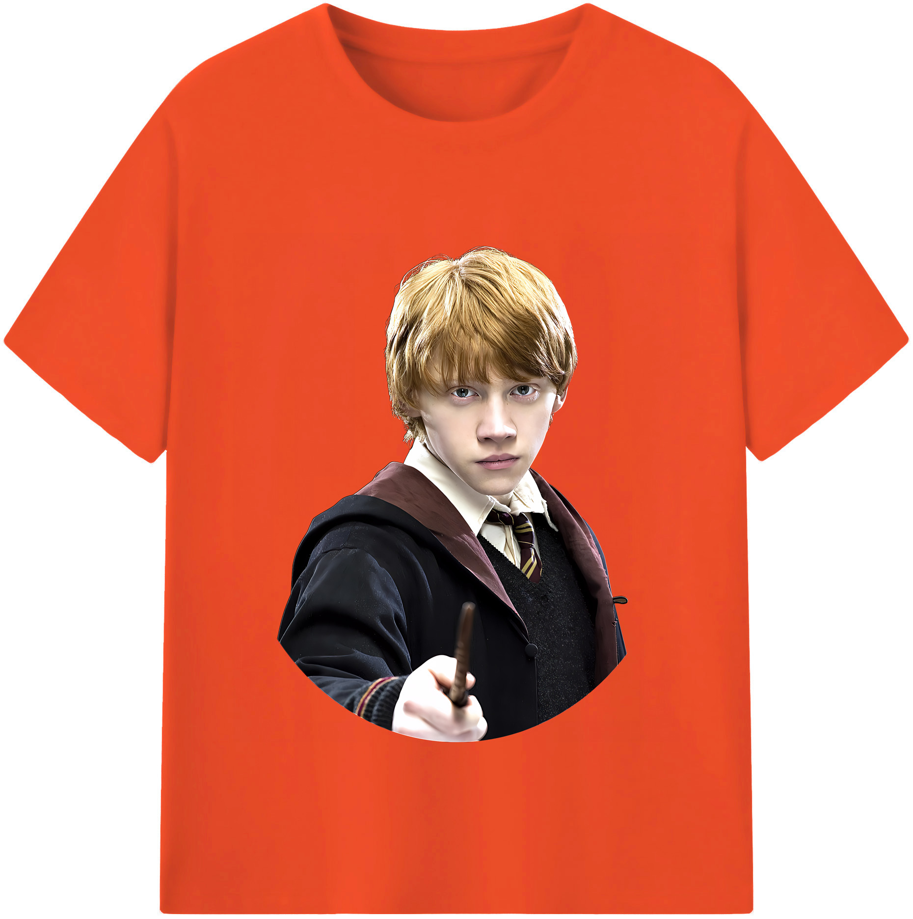 （画像用） Harry Potter ハリー・ポッターシリーズ 綿100％半袖Tシャツ（フロントプリント）