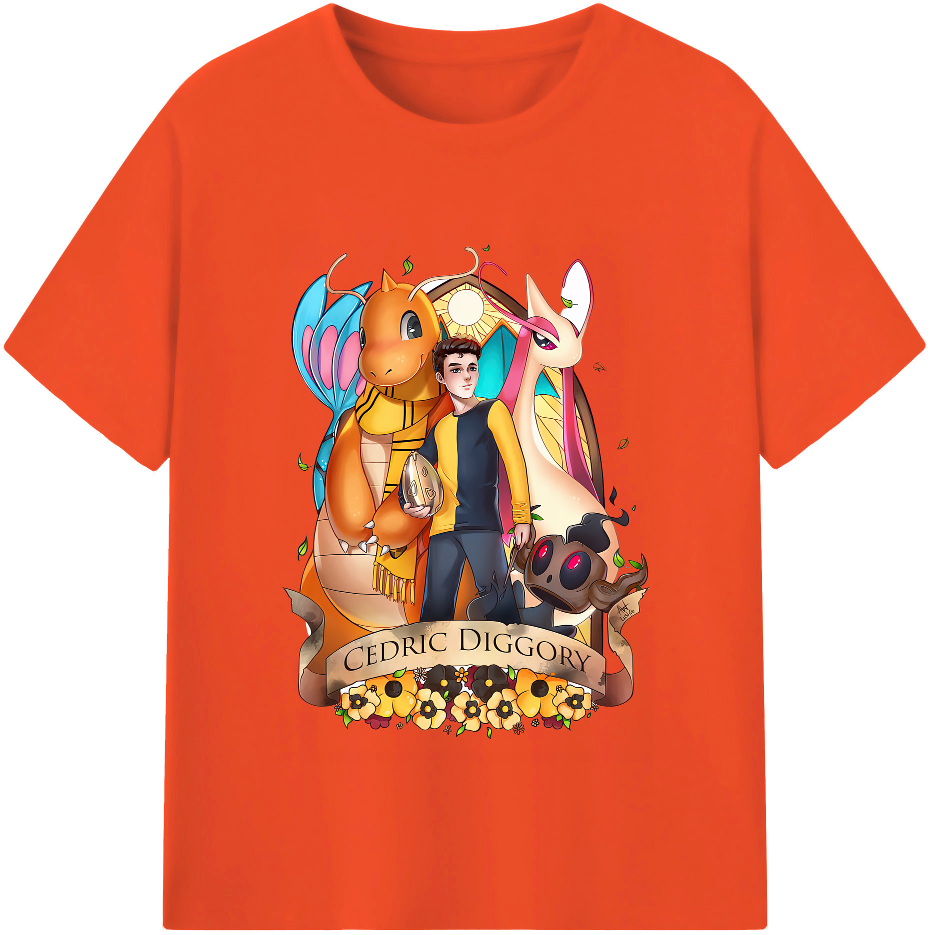 （画像用） Harry Potter ハリー・ポッターシリーズ 綿100％半袖Tシャツ（フロントプリント）