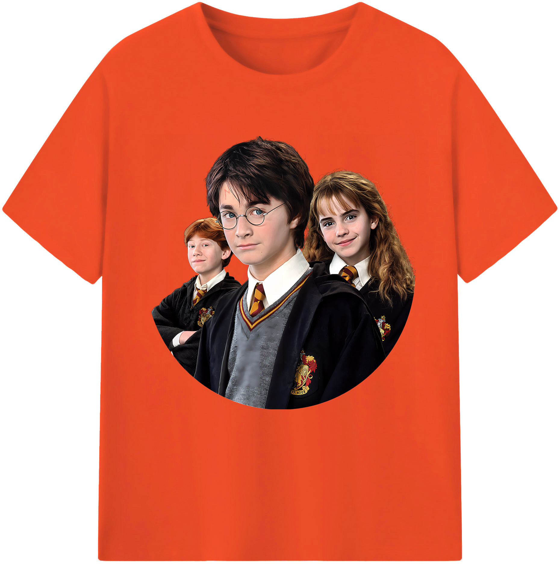 （画像用） Harry Potter ハリー・ポッターシリーズ 綿100％半袖Tシャツ（フロントプリント）