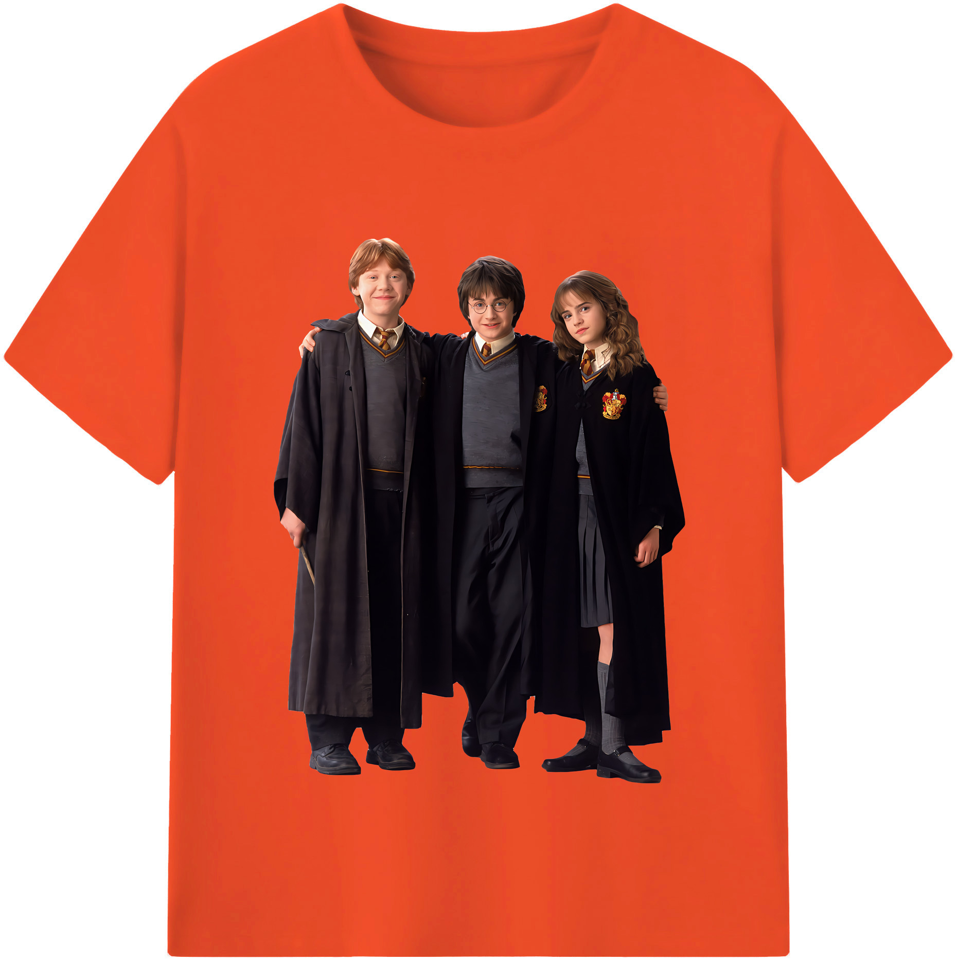 （画像用） Harry Potter ハリー・ポッターシリーズ 綿100％半袖Tシャツ（フロントプリント）