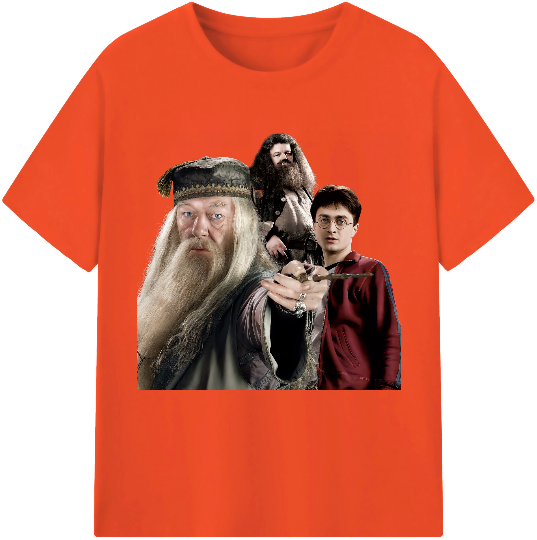（画像用） Harry Potter ハリー・ポッターシリーズ 綿100％半袖Tシャツ（フロントプリント）