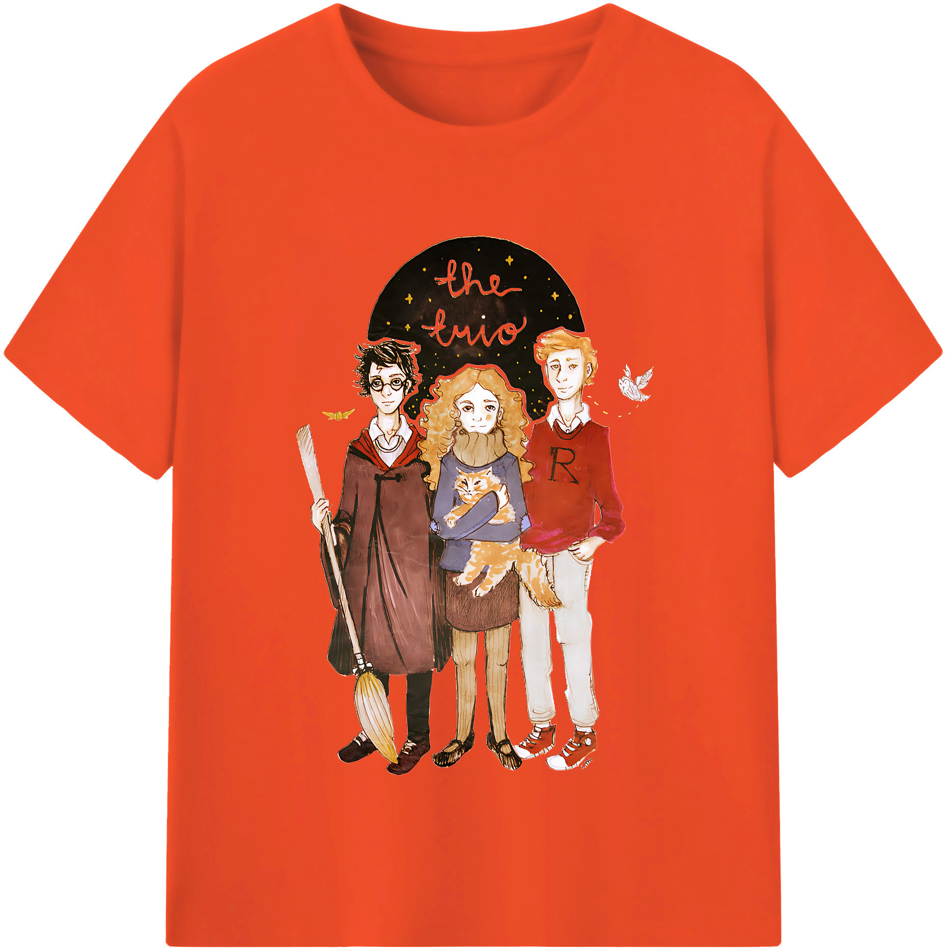 （画像用） Harry Potter ハリー・ポッターシリーズ 綿100％半袖Tシャツ（フロントプリント）