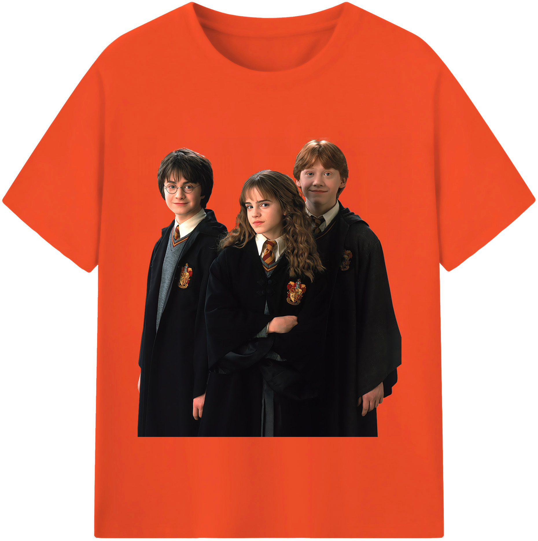 （画像用） Harry Potter ハリー・ポッターシリーズ 綿100％半袖Tシャツ（フロントプリント）