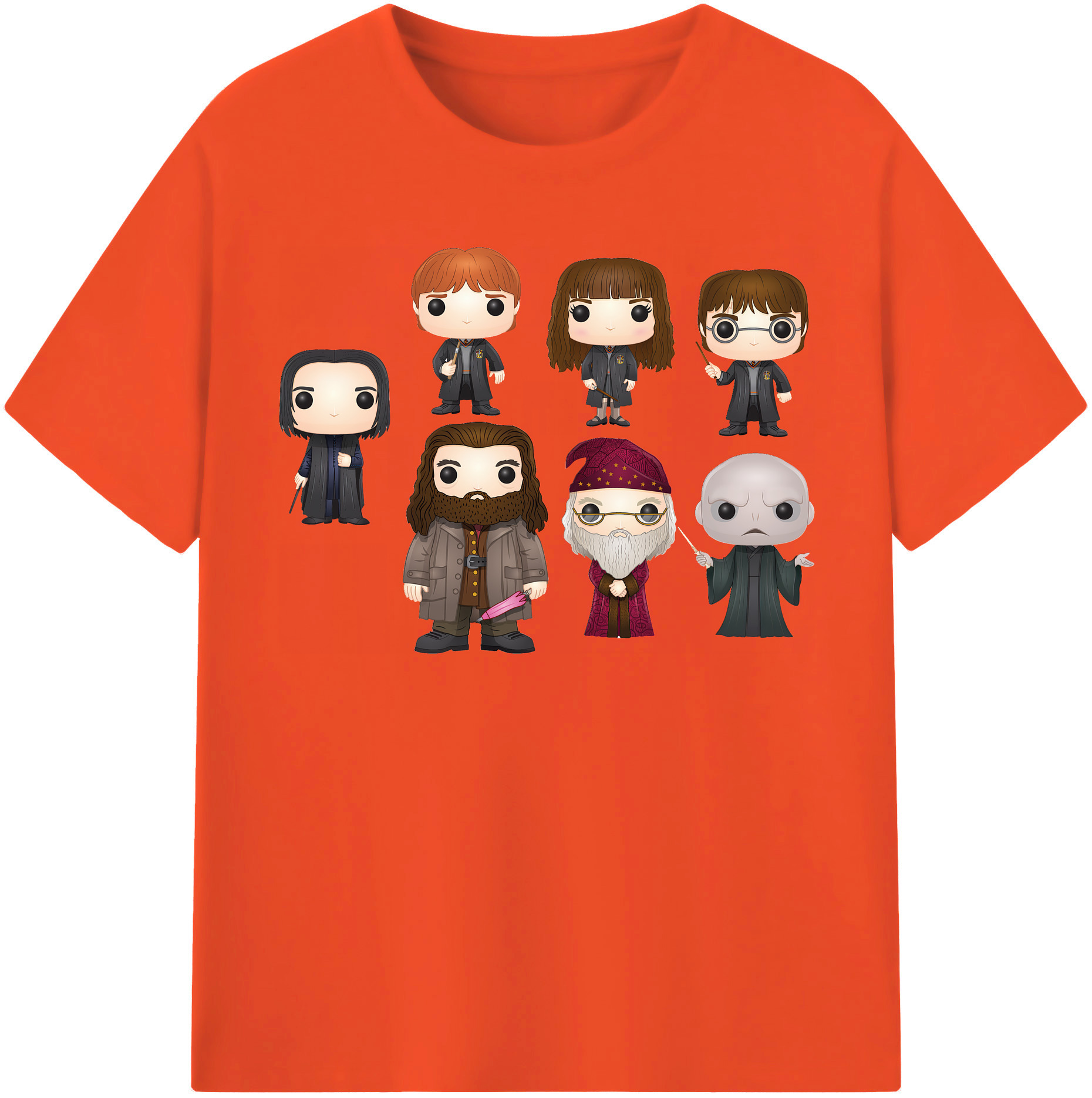 （画像用） Harry Potter ハリー・ポッターシリーズ 綿100％半袖Tシャツ（フロントプリント）
