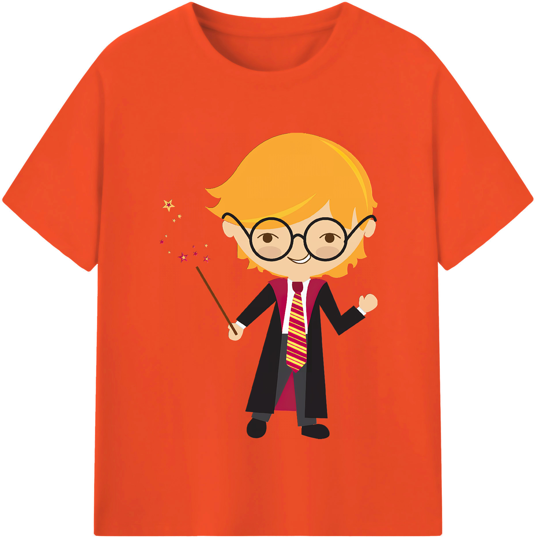 （画像用） Harry Potter ハリー・ポッターシリーズ 綿100％半袖Tシャツ（フロントプリント）