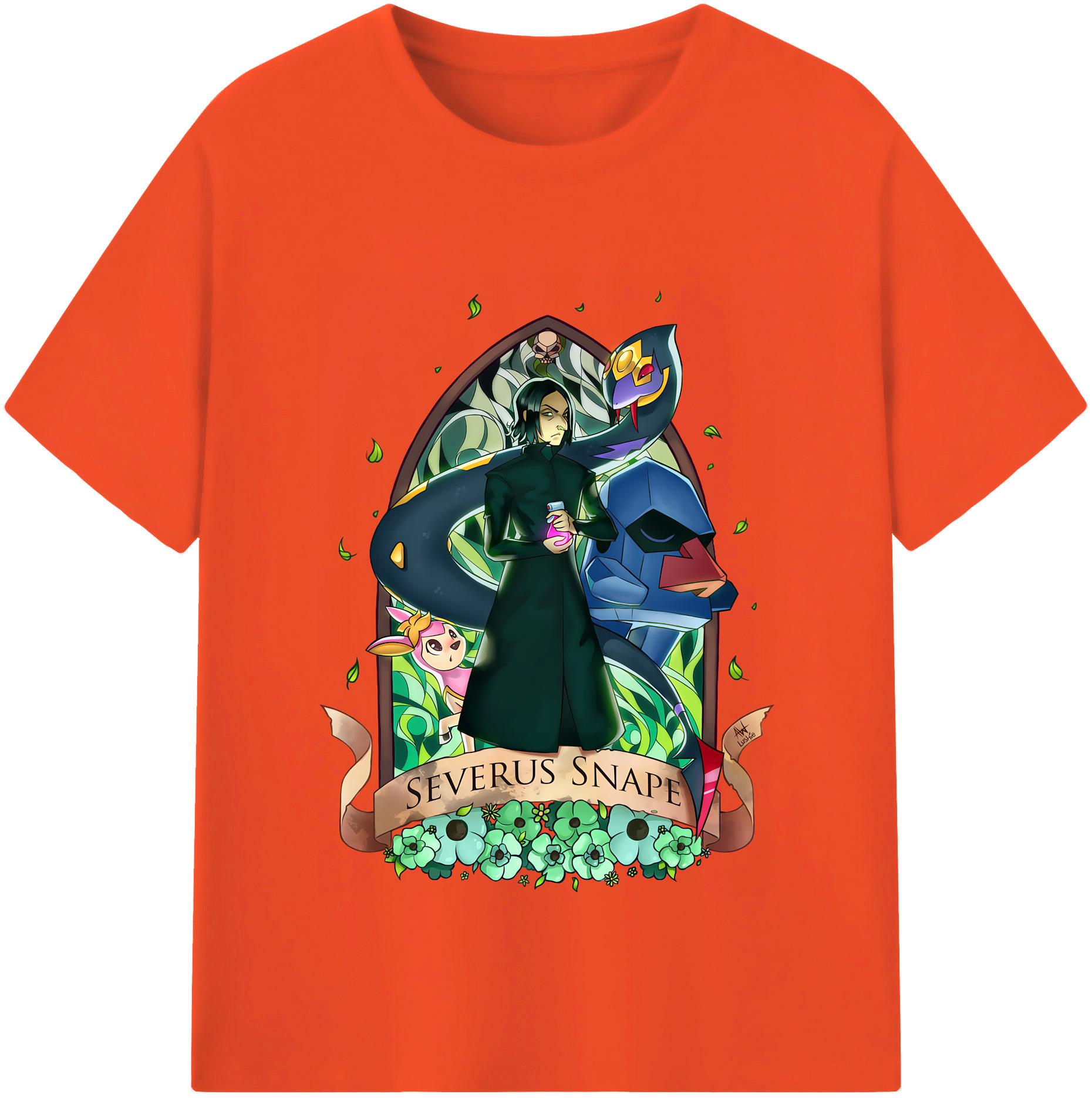 （画像用） Harry Potter ハリー・ポッターシリーズ 綿100％半袖Tシャツ（フロントプリント）