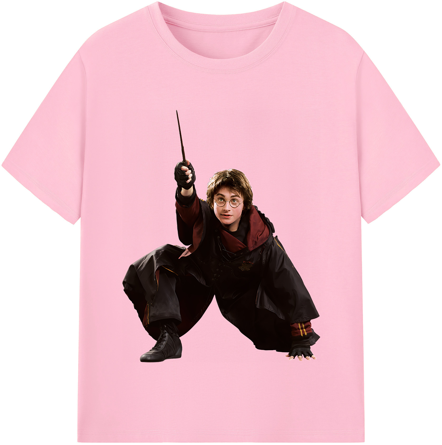 （画像用） Harry Potter ハリー・ポッターシリーズ 綿100％半袖Tシャツ（フロントプリント）