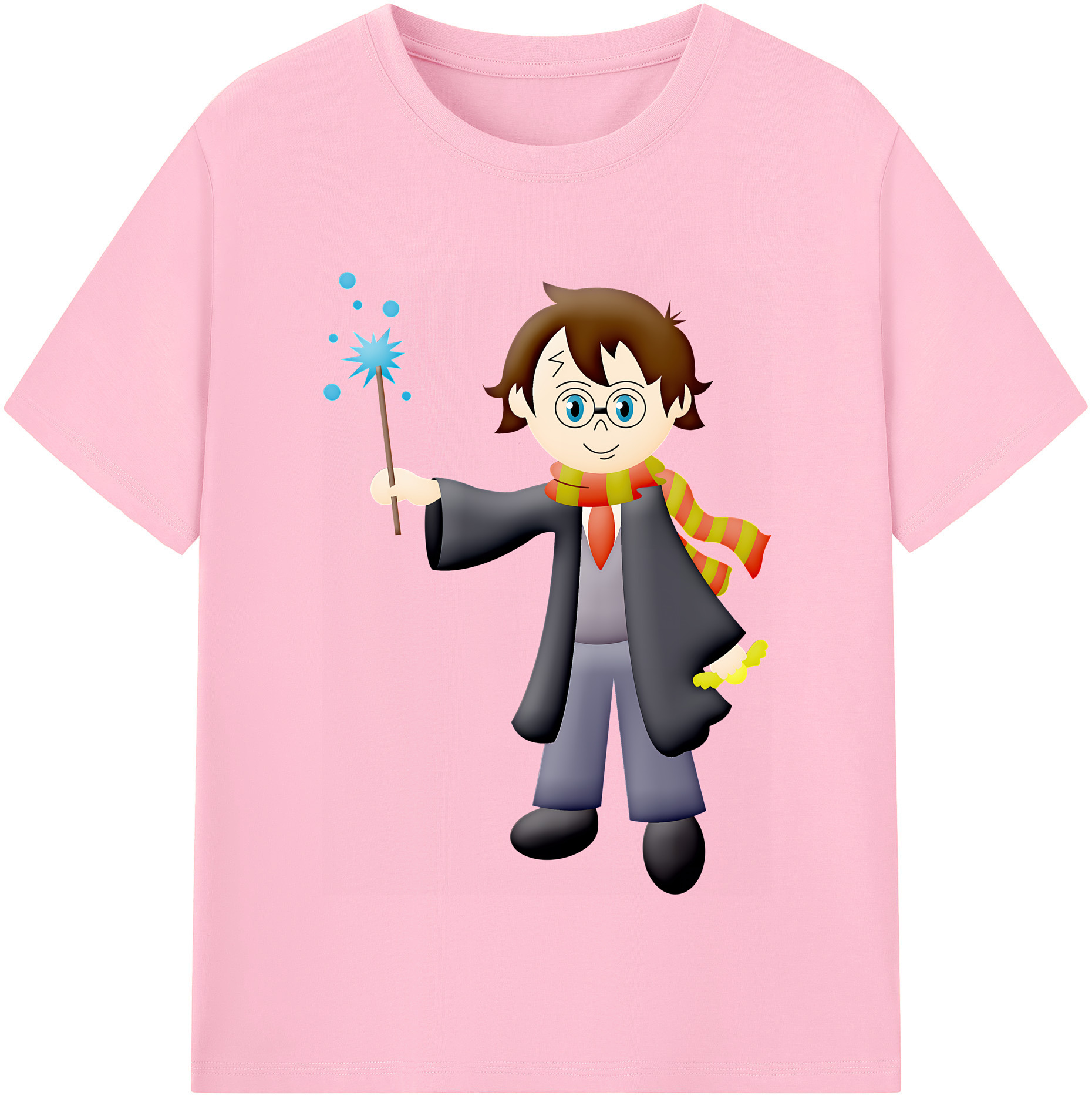（画像用） Harry Potter ハリー・ポッターシリーズ 綿100％半袖Tシャツ（フロントプリント）