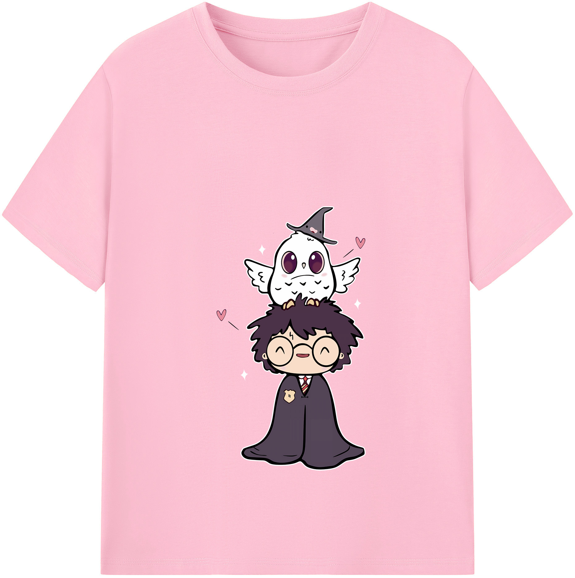 （画像用） Harry Potter ハリー・ポッターシリーズ 綿100％半袖Tシャツ（フロントプリント）