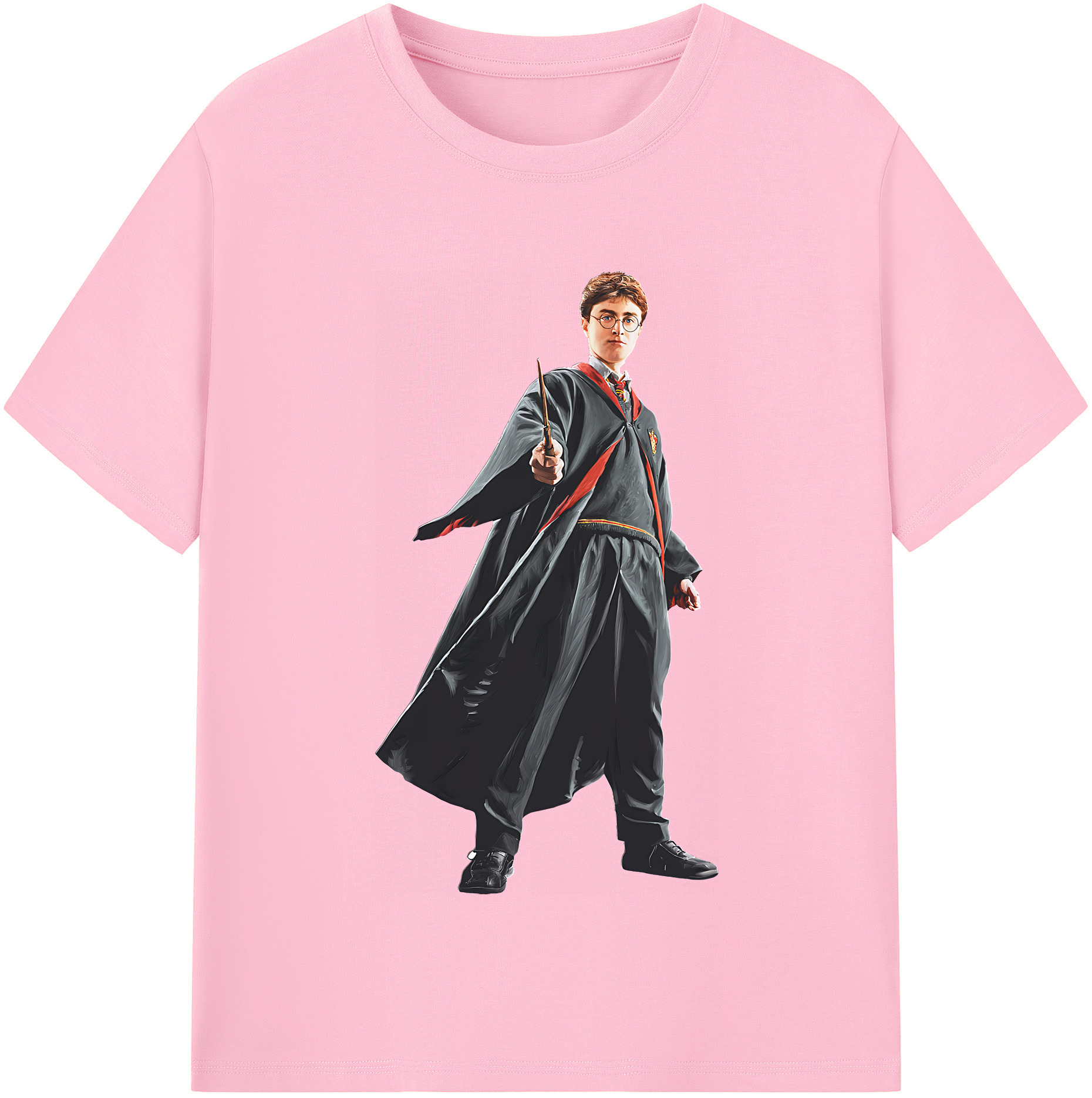 （画像用） Harry Potter ハリー・ポッターシリーズ 綿100％半袖Tシャツ（フロントプリント）