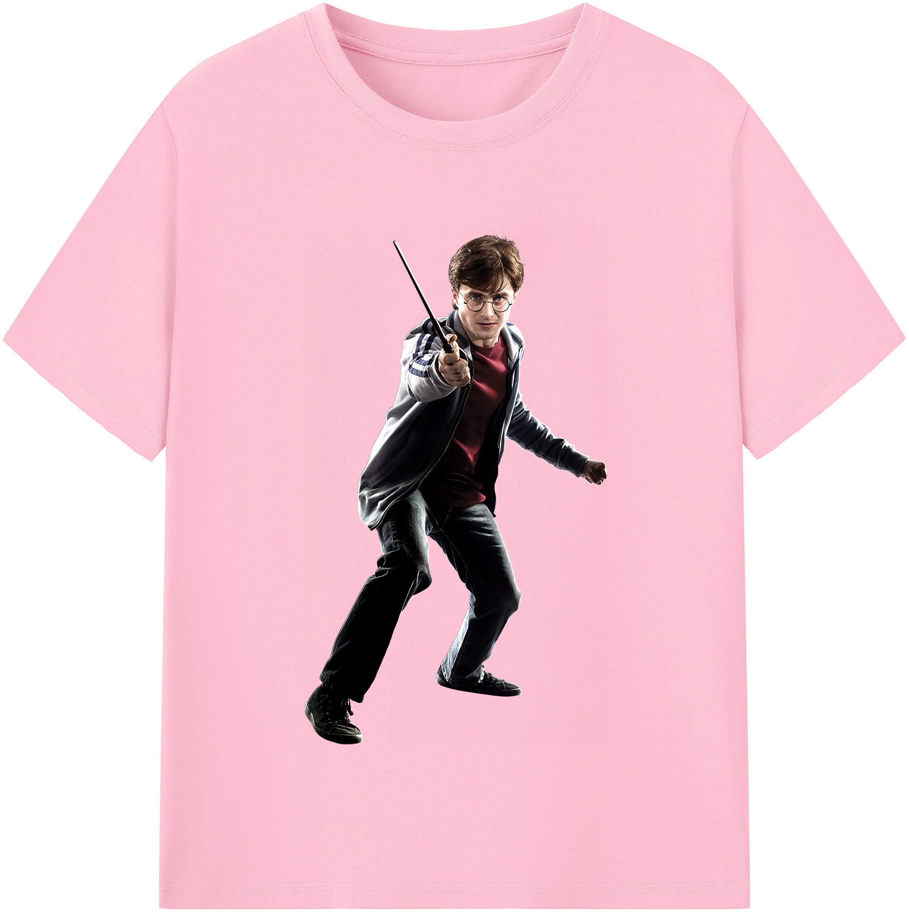 （画像用） Harry Potter ハリー・ポッターシリーズ 綿100％半袖Tシャツ（フロントプリント）