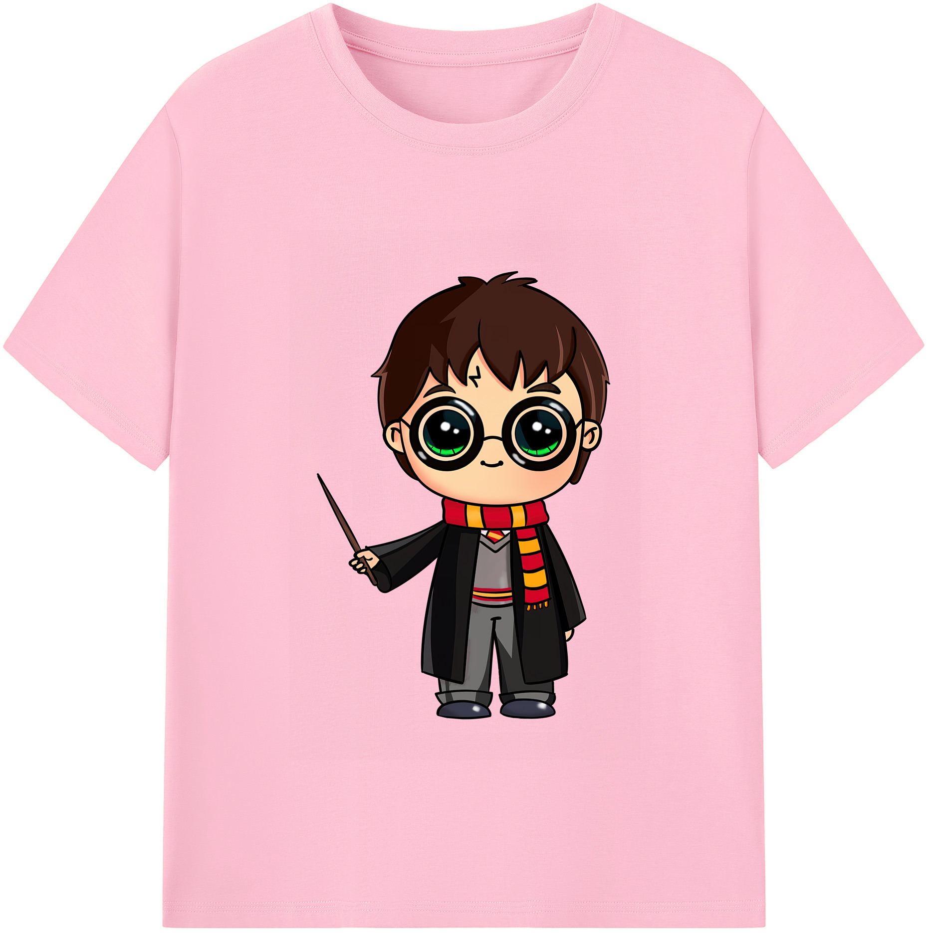 （画像用） Harry Potter ハリー・ポッターシリーズ 綿100％半袖Tシャツ（フロントプリント）