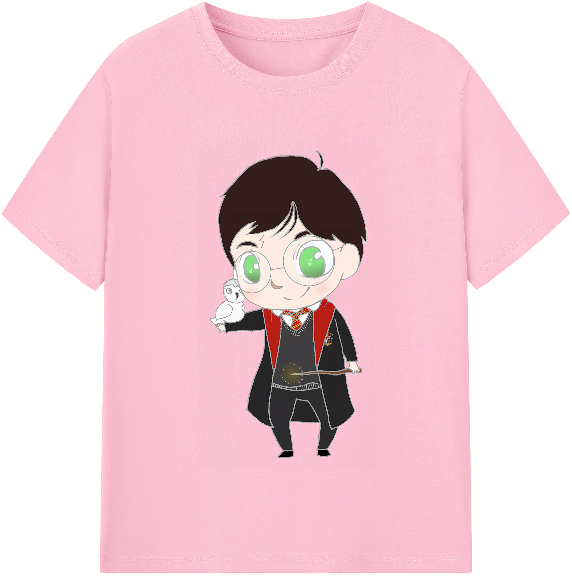 （画像用） Harry Potter ハリー・ポッターシリーズ 綿100％半袖Tシャツ（フロントプリント）