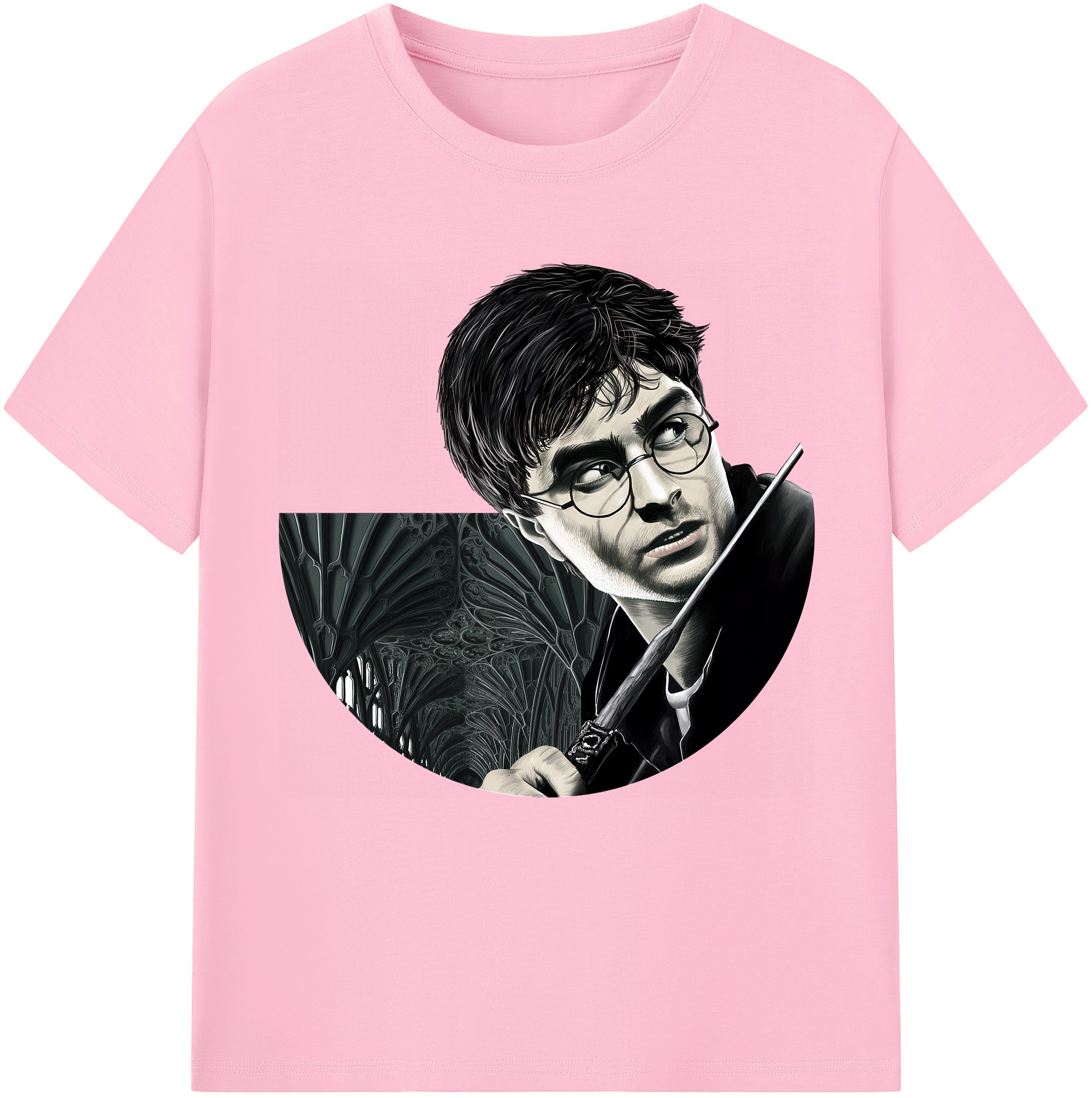 （画像用） Harry Potter ハリー・ポッターシリーズ 綿100％半袖Tシャツ（フロントプリント）