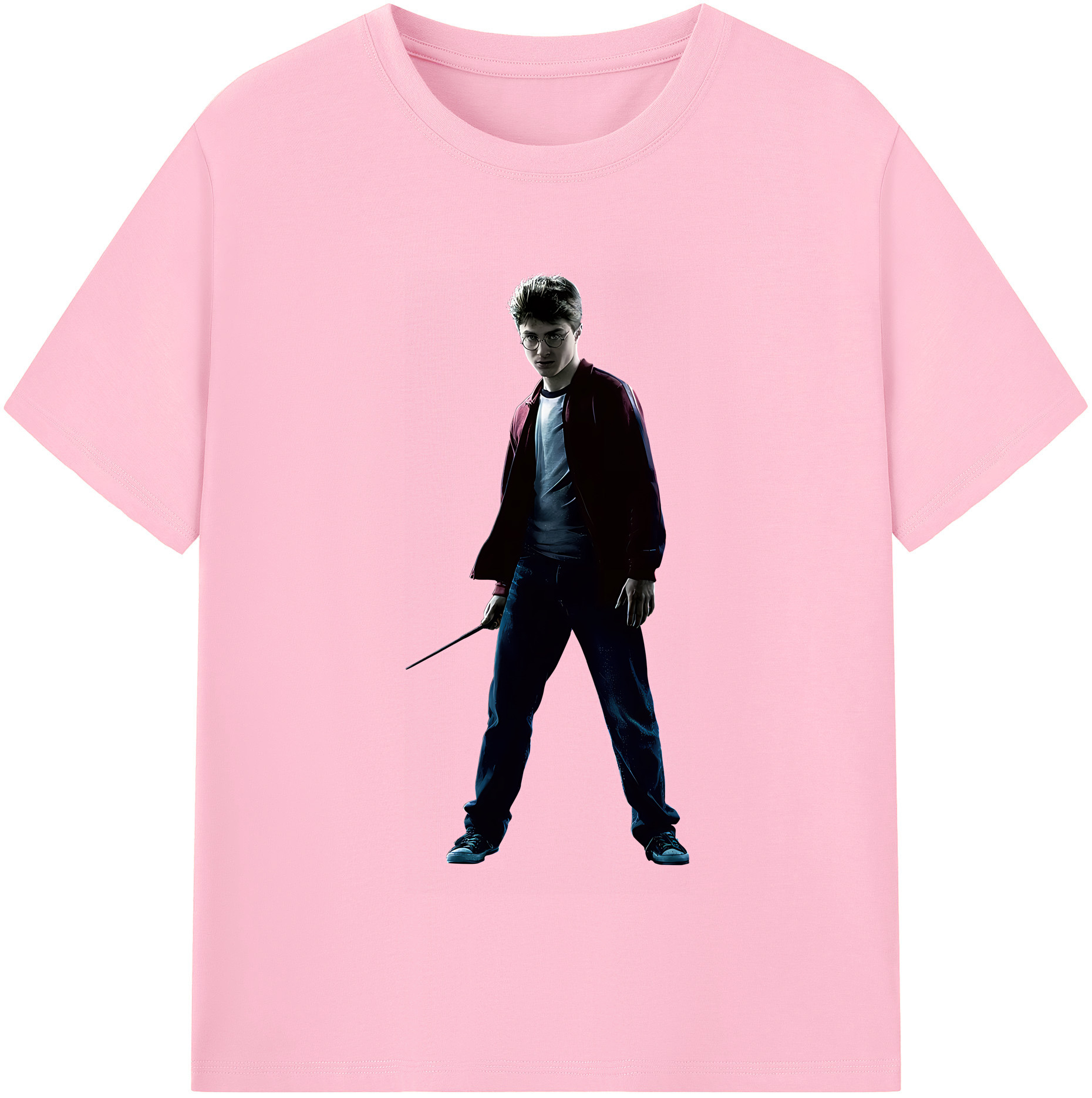 （画像用） Harry Potter ハリー・ポッターシリーズ 綿100％半袖Tシャツ（フロントプリント）