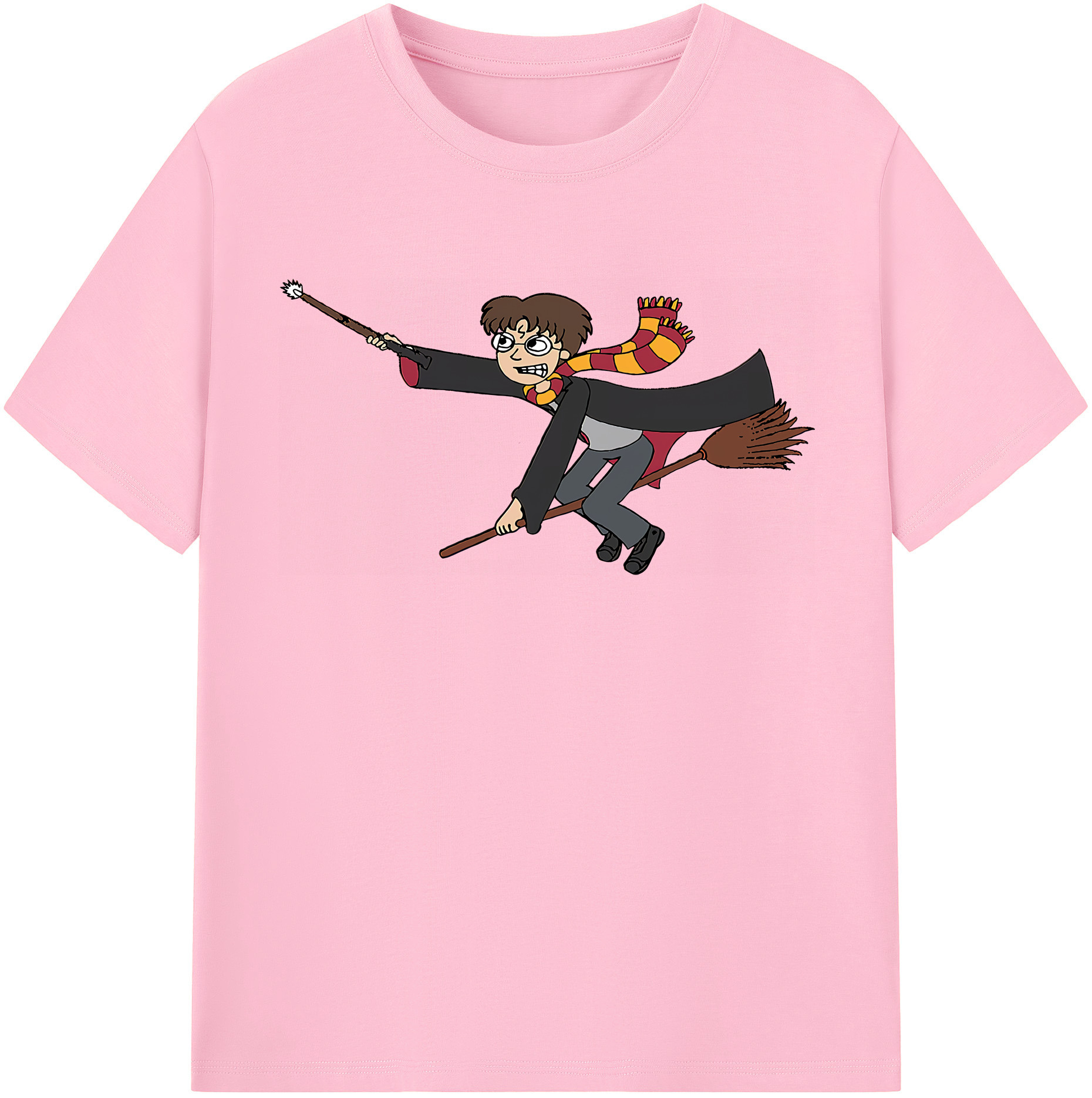 （画像用） Harry Potter ハリー・ポッターシリーズ 綿100％半袖Tシャツ（フロントプリント）