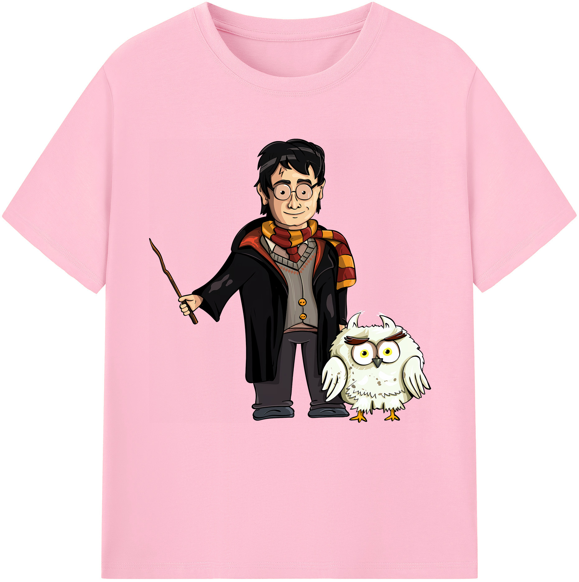 （画像用） Harry Potter ハリー・ポッターシリーズ 綿100％半袖Tシャツ（フロントプリント）