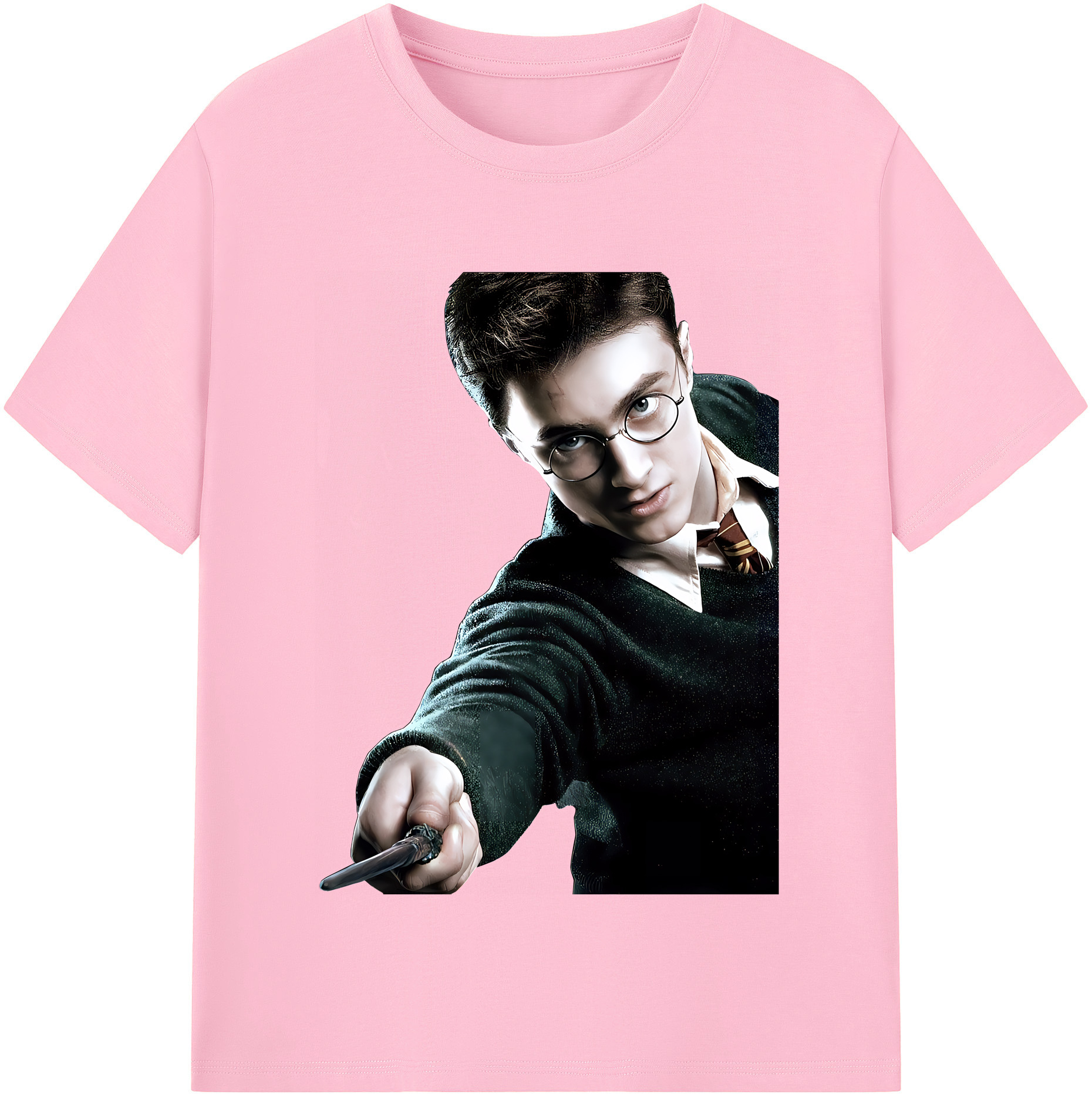 （画像用） Harry Potter ハリー・ポッターシリーズ 綿100％半袖Tシャツ（フロントプリント）