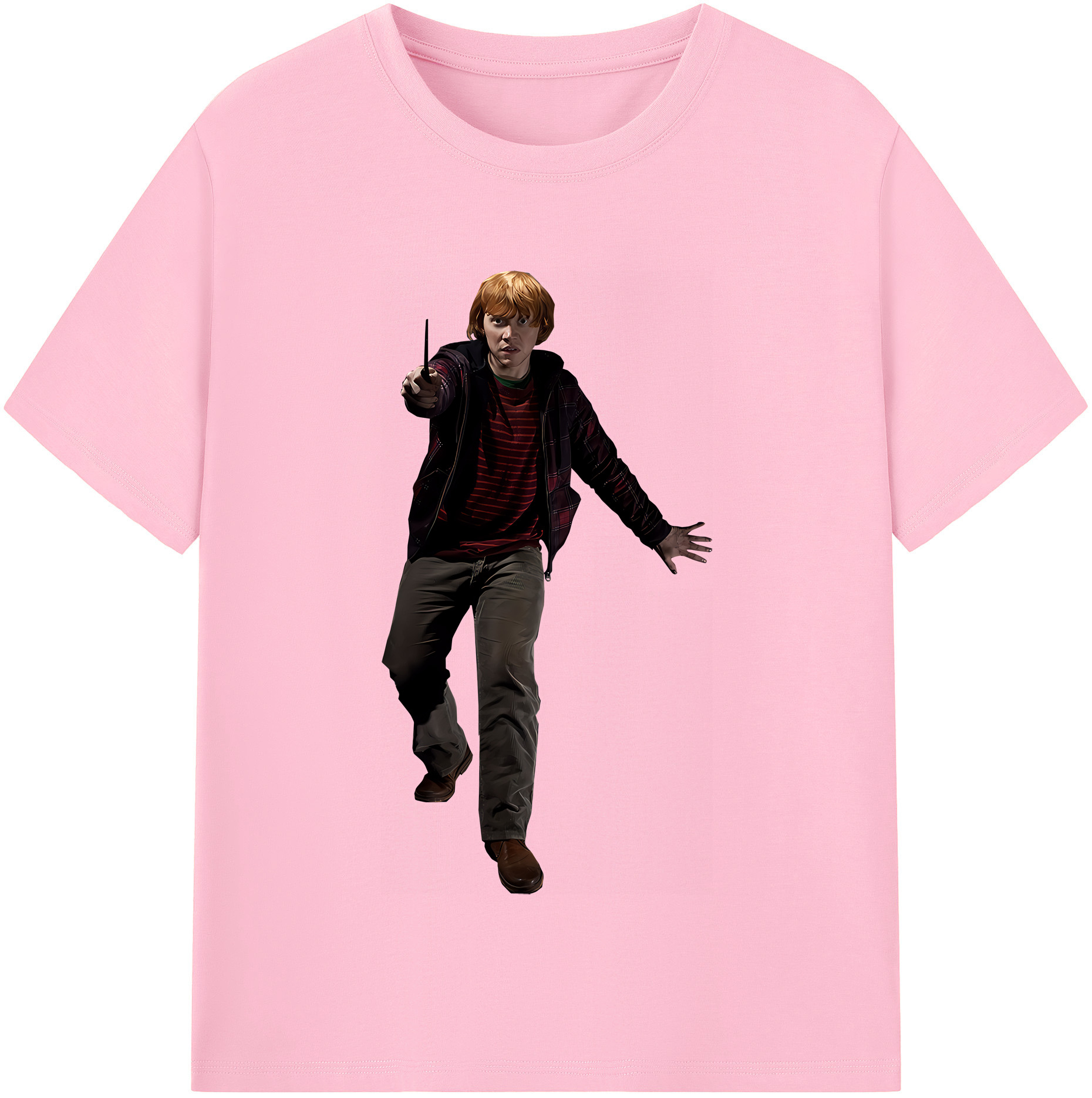 （画像用） Harry Potter ハリー・ポッターシリーズ 綿100％半袖Tシャツ（フロントプリント）