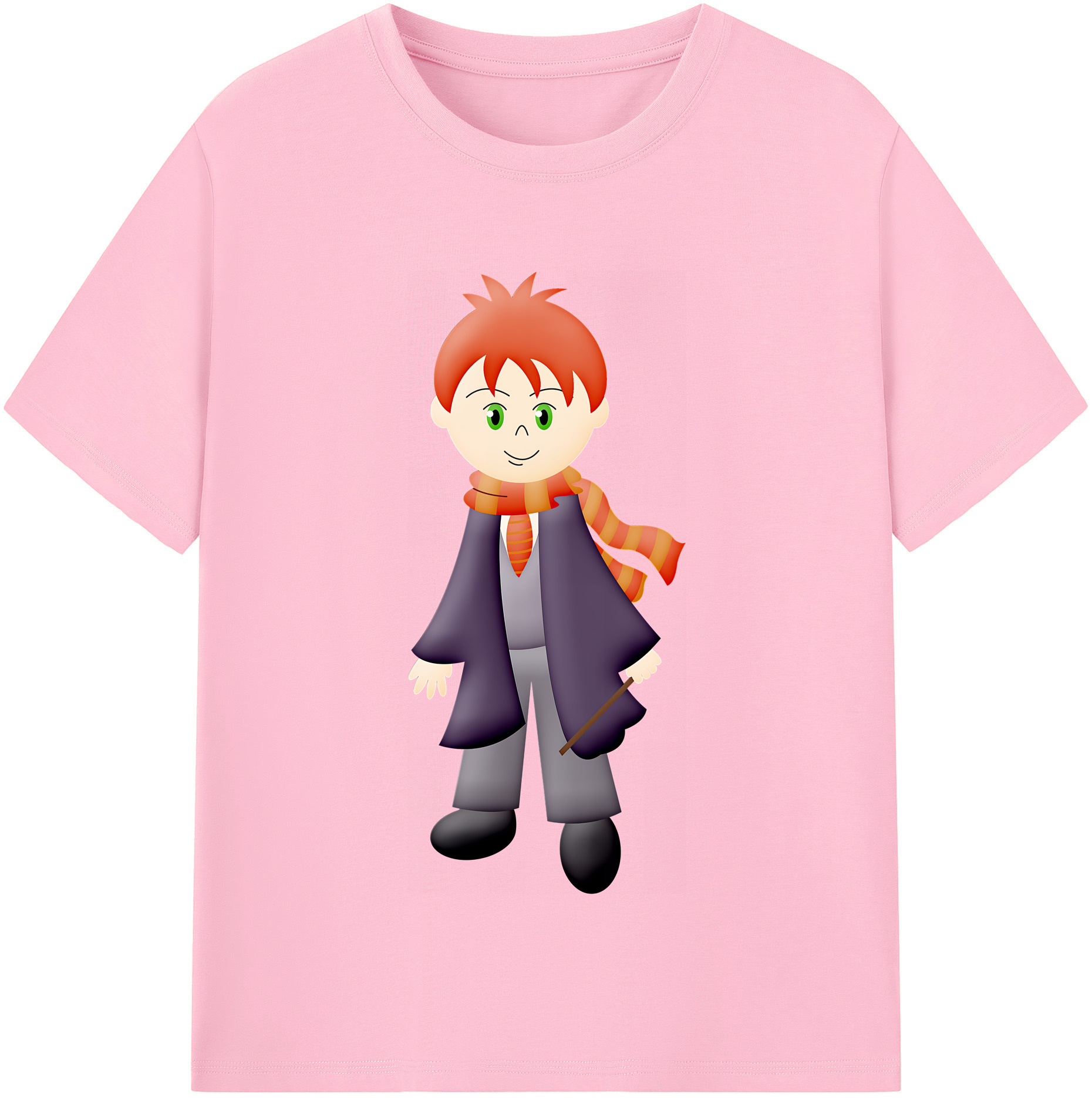 （画像用） Harry Potter ハリー・ポッターシリーズ 綿100％半袖Tシャツ（フロントプリント）