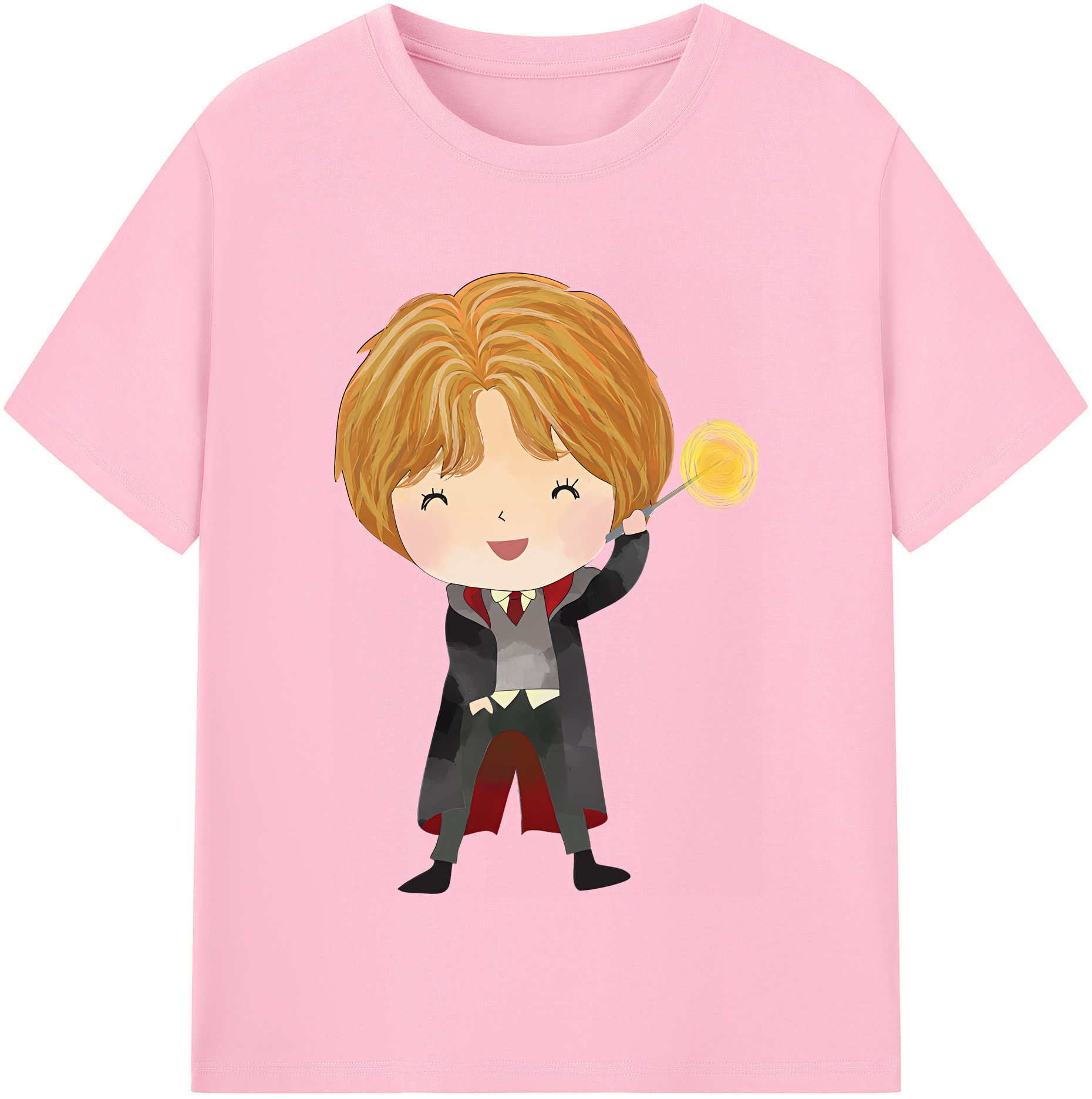 （画像用） Harry Potter ハリー・ポッターシリーズ 綿100％半袖Tシャツ（フロントプリント）