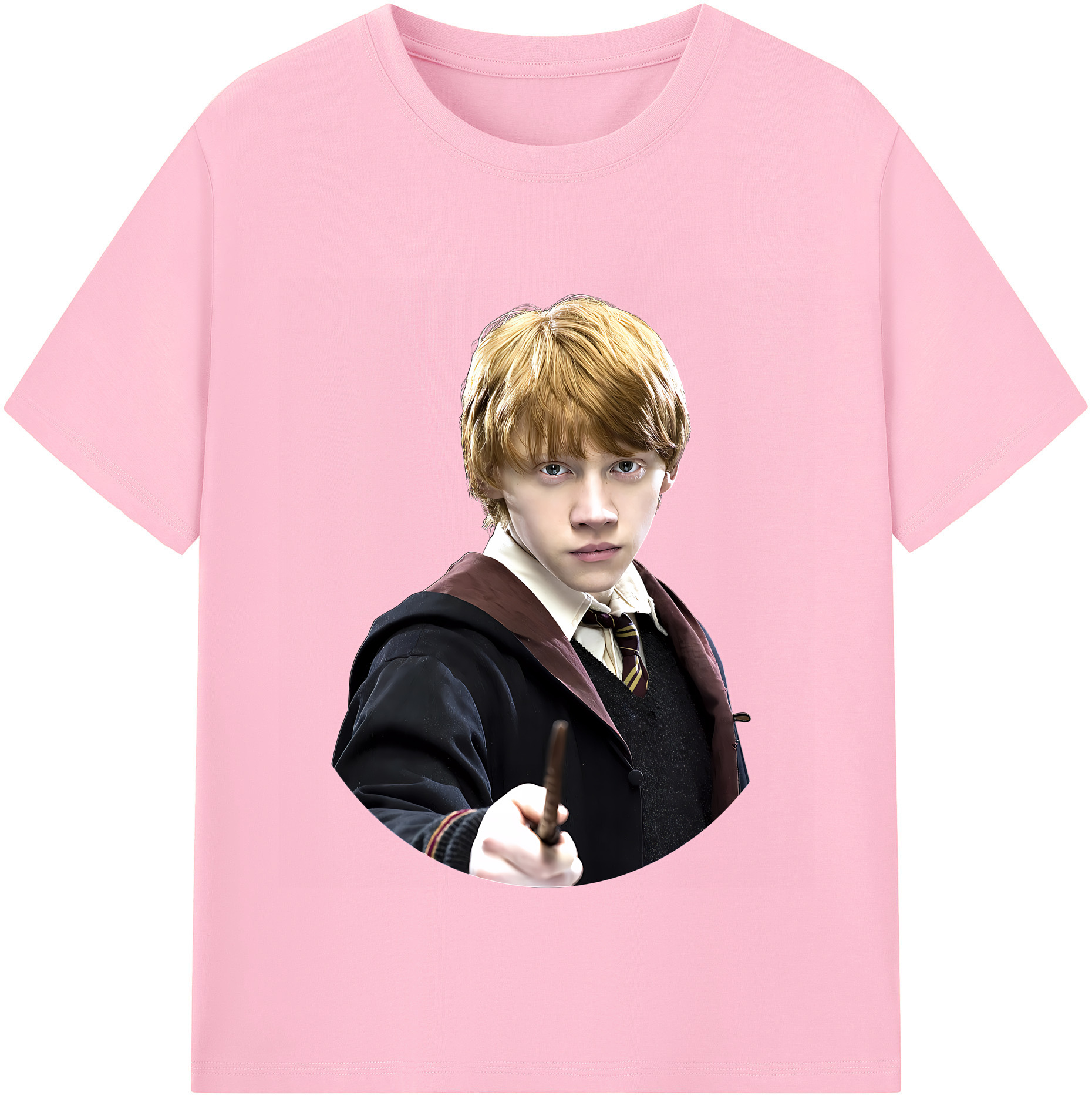 （画像用） Harry Potter ハリー・ポッターシリーズ 綿100％半袖Tシャツ（フロントプリント）