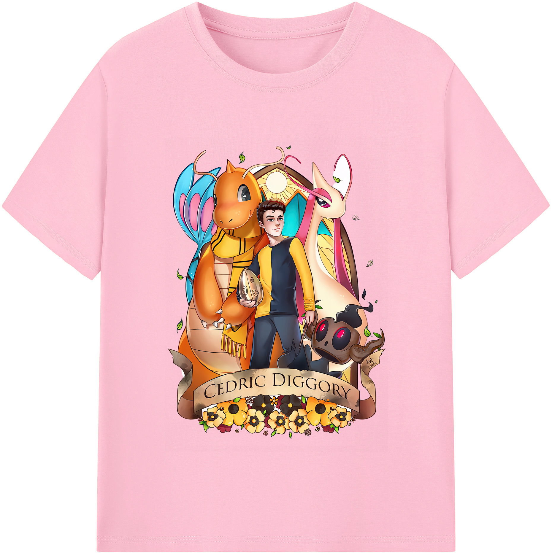（画像用） Harry Potter ハリー・ポッターシリーズ 綿100％半袖Tシャツ（フロントプリント）