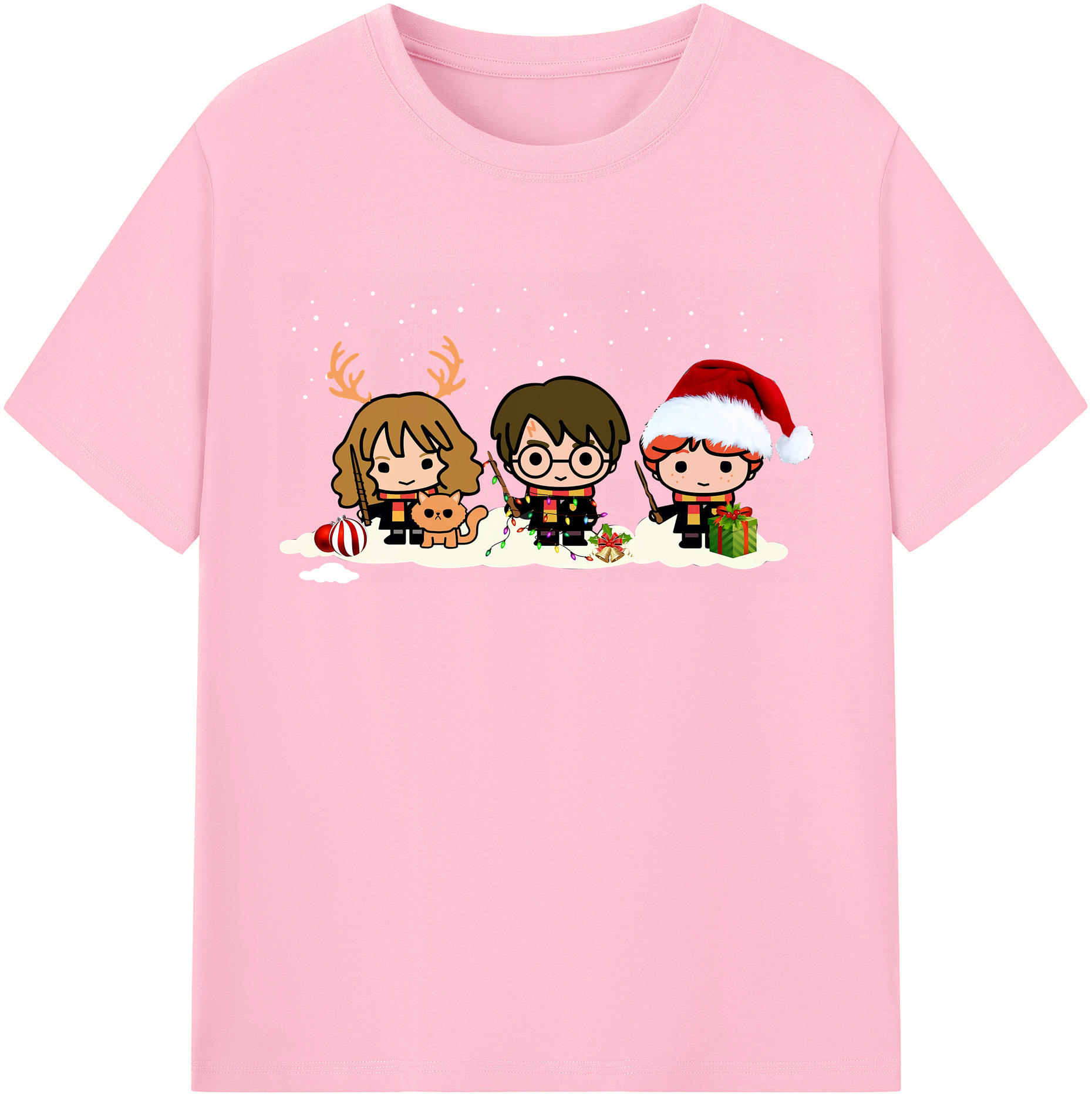 （画像用） Harry Potter ハリー・ポッターシリーズ 綿100％半袖Tシャツ（フロントプリント）