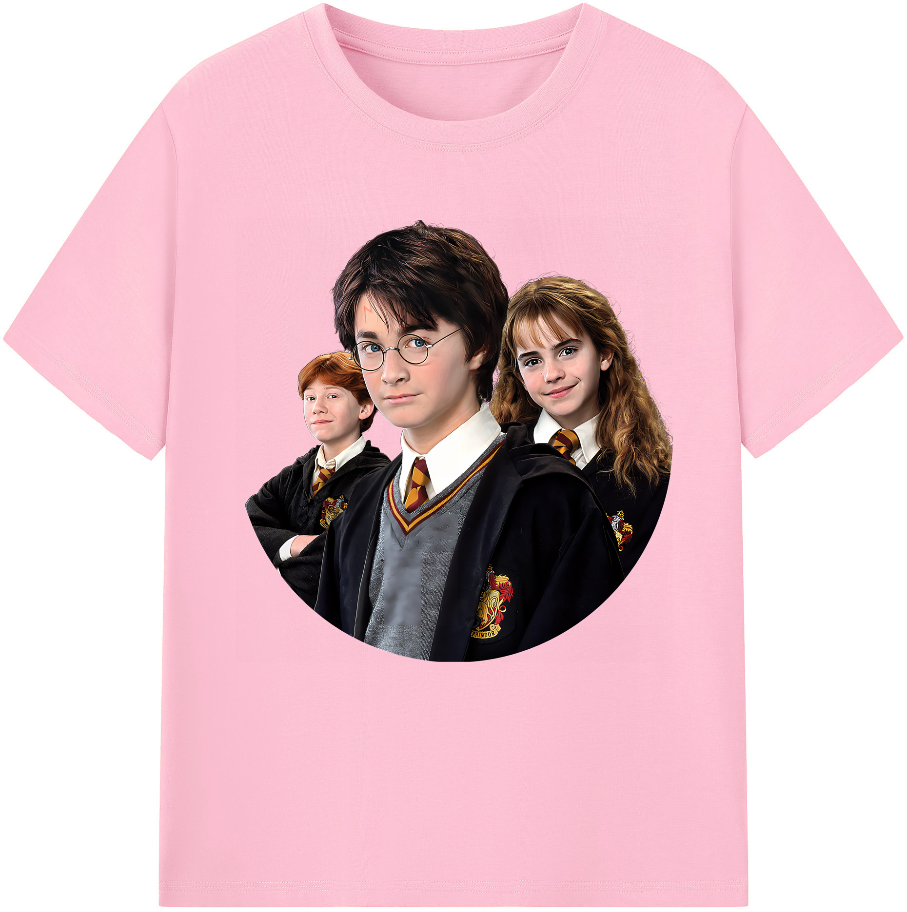 （画像用） Harry Potter ハリー・ポッターシリーズ 綿100％半袖Tシャツ（フロントプリント）