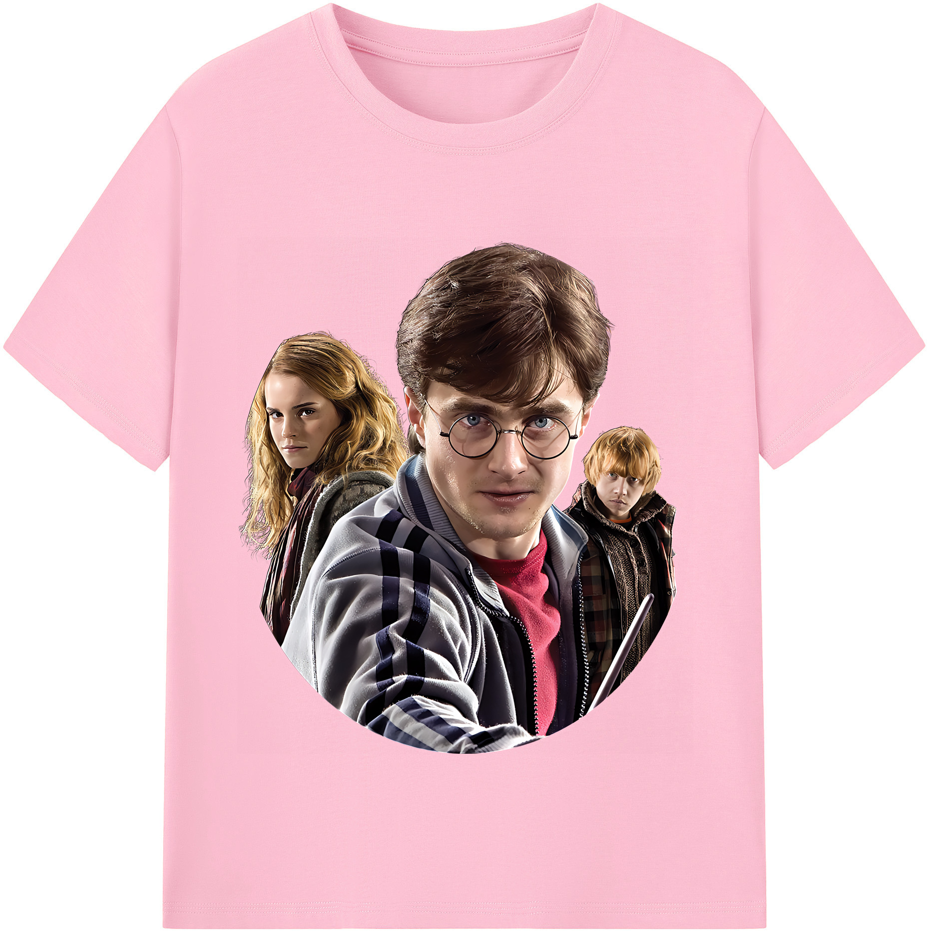（画像用） Harry Potter ハリー・ポッターシリーズ 綿100％半袖Tシャツ（フロントプリント）