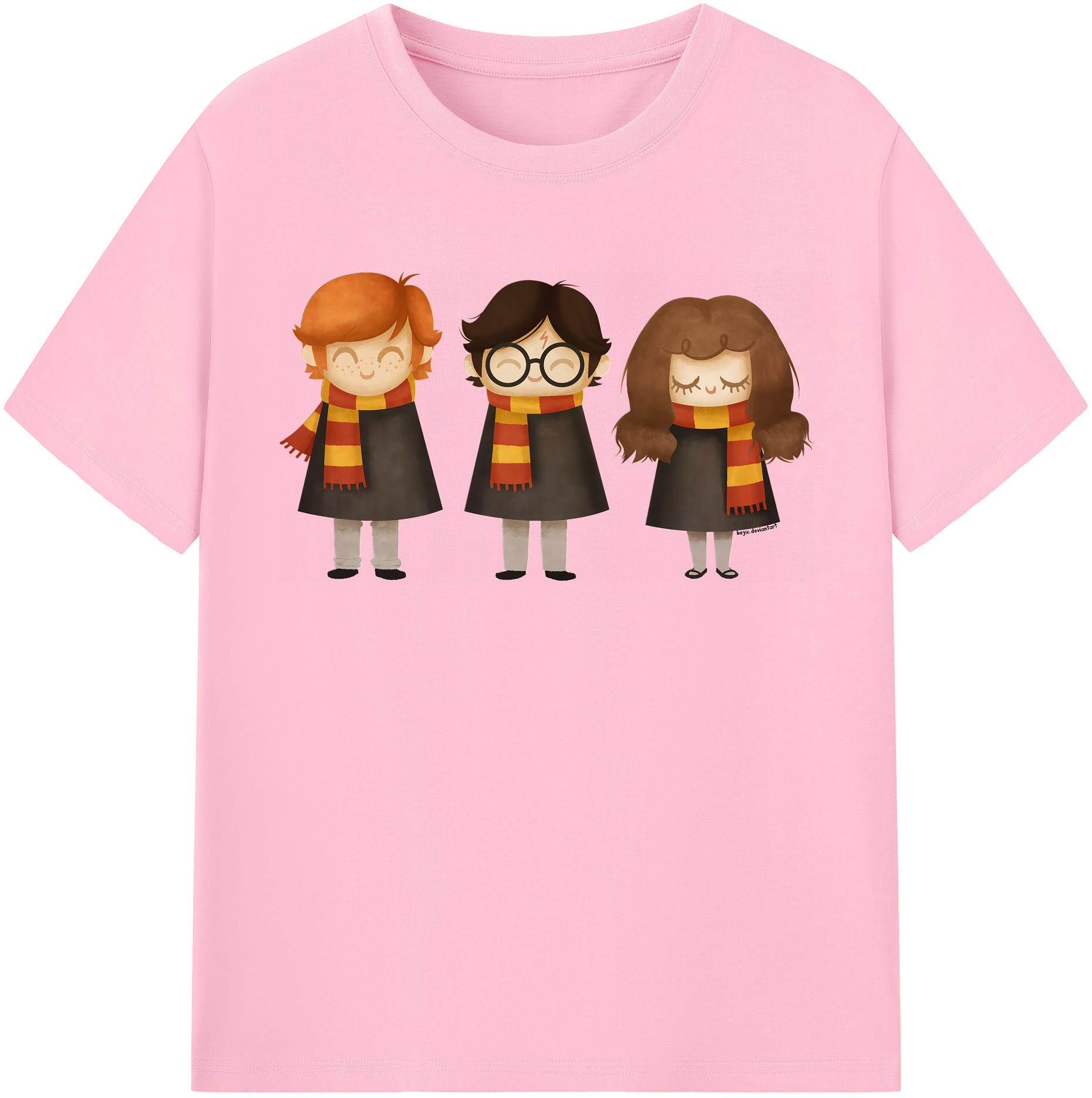 （画像用） Harry Potter ハリー・ポッターシリーズ 綿100％半袖Tシャツ（フロントプリント）