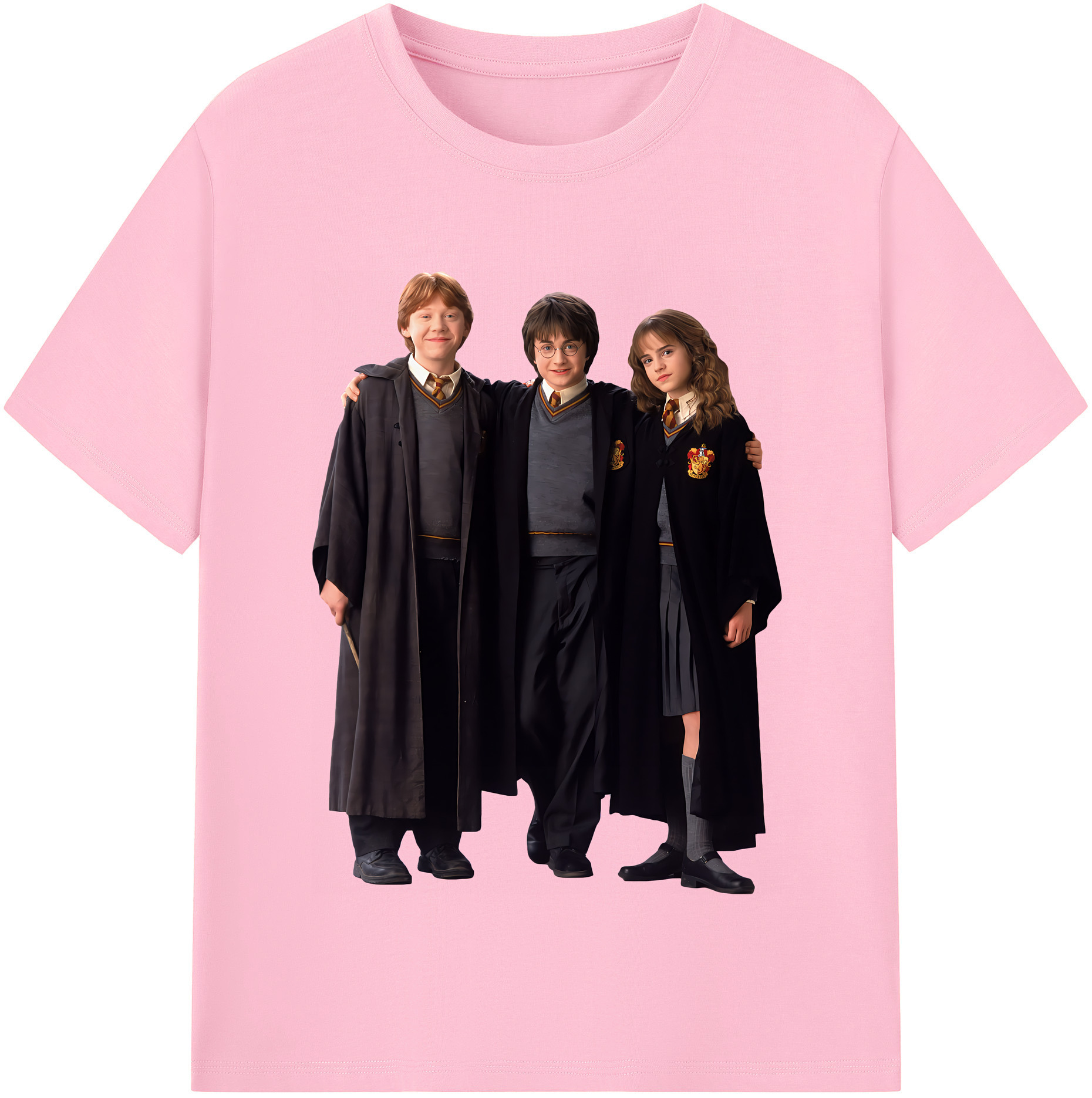 （画像用） Harry Potter ハリー・ポッターシリーズ 綿100％半袖Tシャツ（フロントプリント）