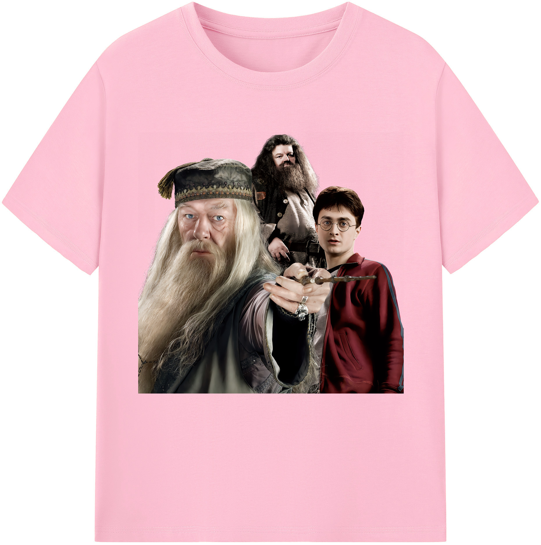 （画像用） Harry Potter ハリー・ポッターシリーズ 綿100％半袖Tシャツ（フロントプリント）