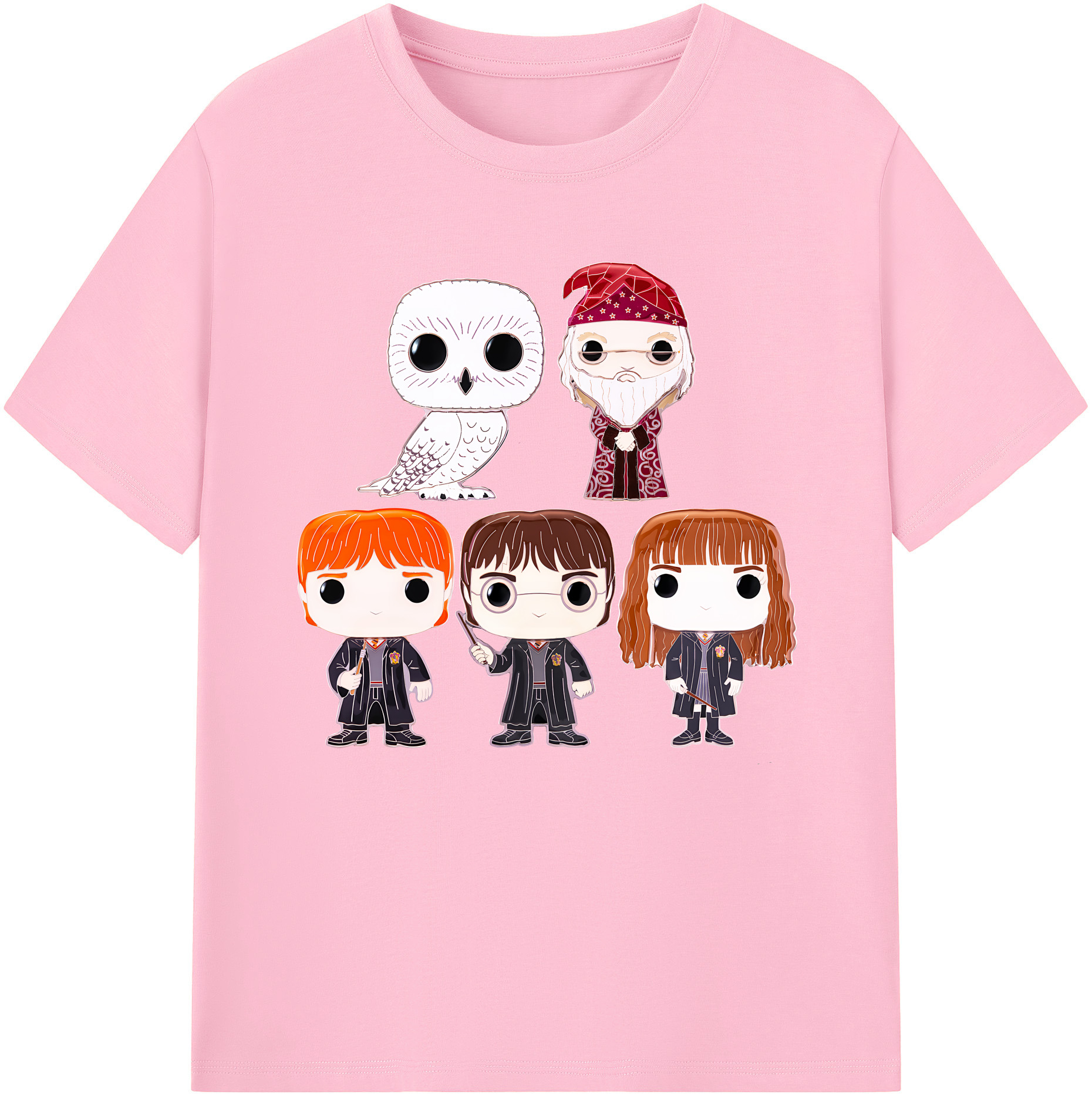 （画像用） Harry Potter ハリー・ポッターシリーズ 綿100％半袖Tシャツ（フロントプリント）