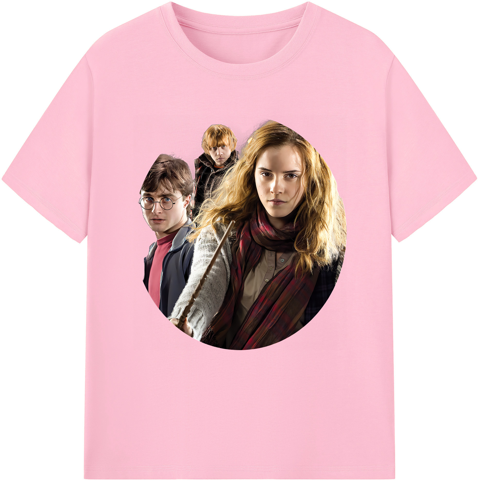 （画像用） Harry Potter ハリー・ポッターシリーズ 綿100％半袖Tシャツ（フロントプリント）